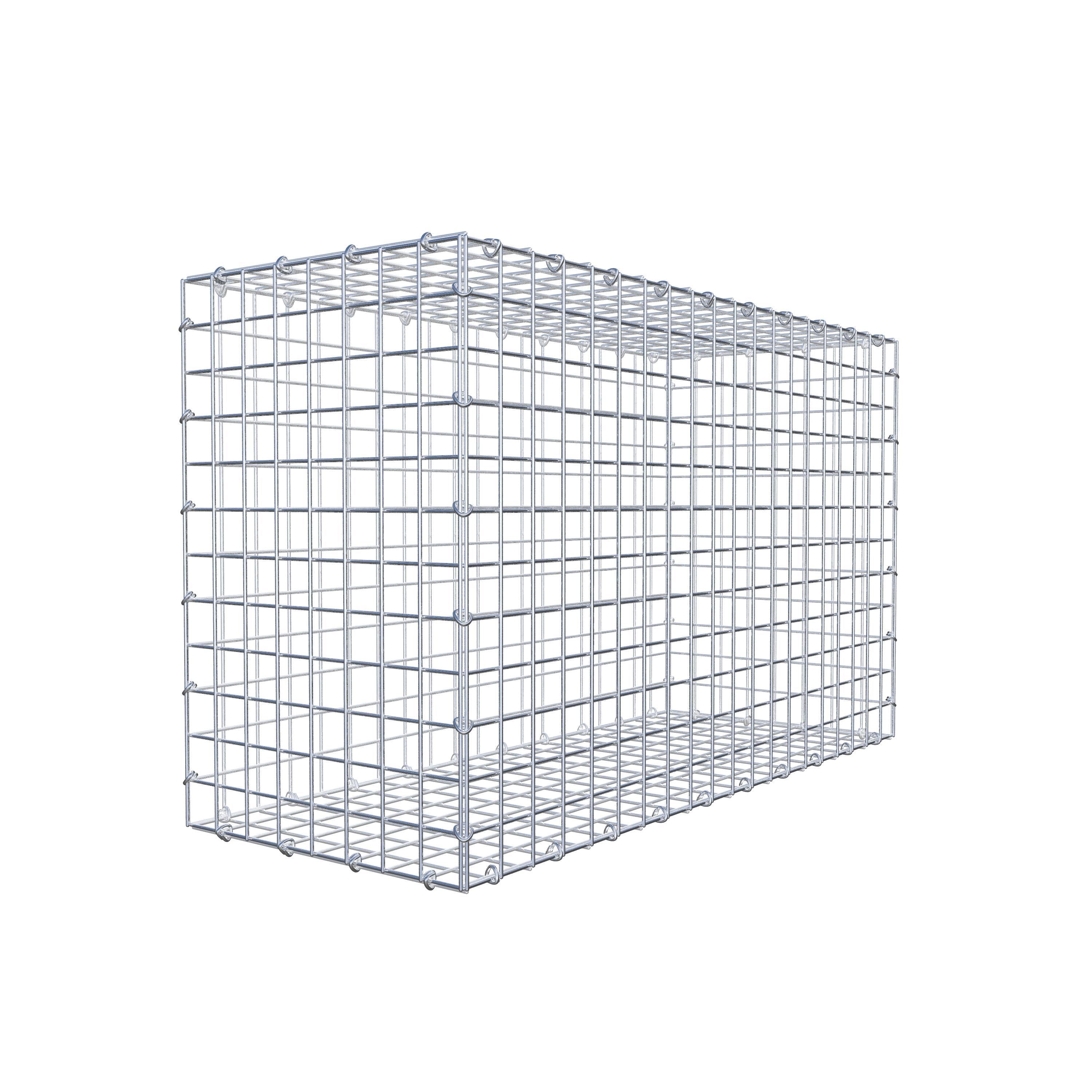 Gabion 100 cm x 60 cm x 40 cm (L x H x D), maskstorlek 5 cm x 5 cm, C-ring