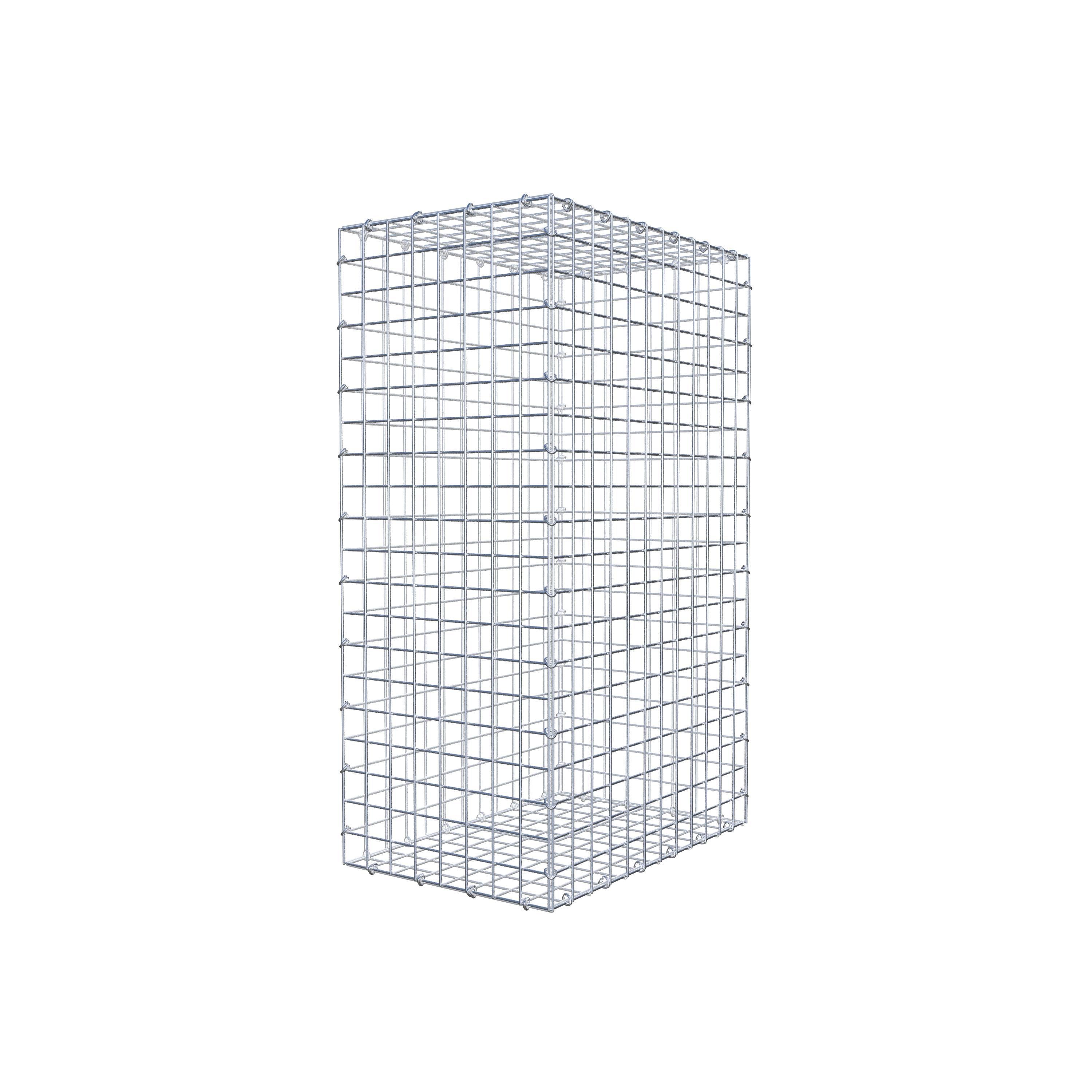 Gabion 100 cm x 60 cm x 40 cm (L x H x D), maskstorlek 5 cm x 5 cm, C-ring