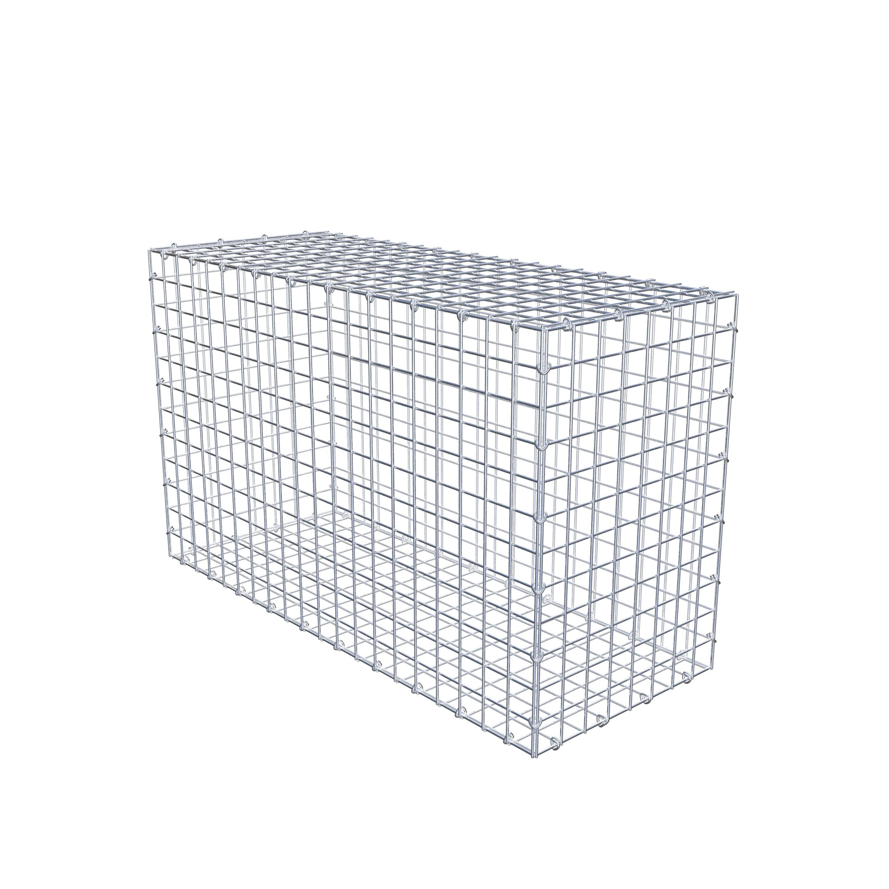 Gabion 100 cm x 60 cm x 40 cm (L x H x D), maskstorlek 5 cm x 5 cm, C-ring