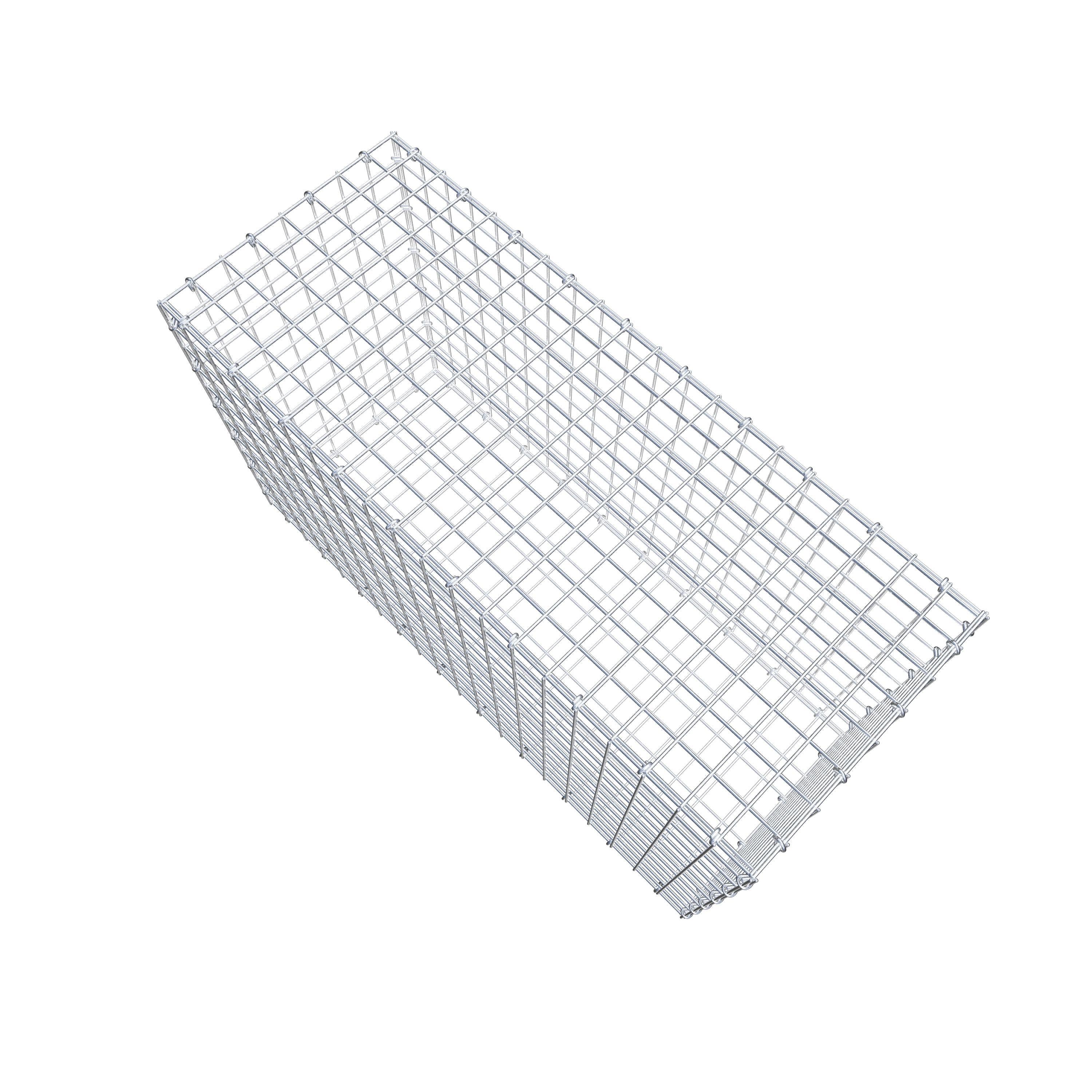 Gabion 100 cm x 60 cm x 40 cm (L x H x D), maskstorlek 5 cm x 5 cm, C-ring