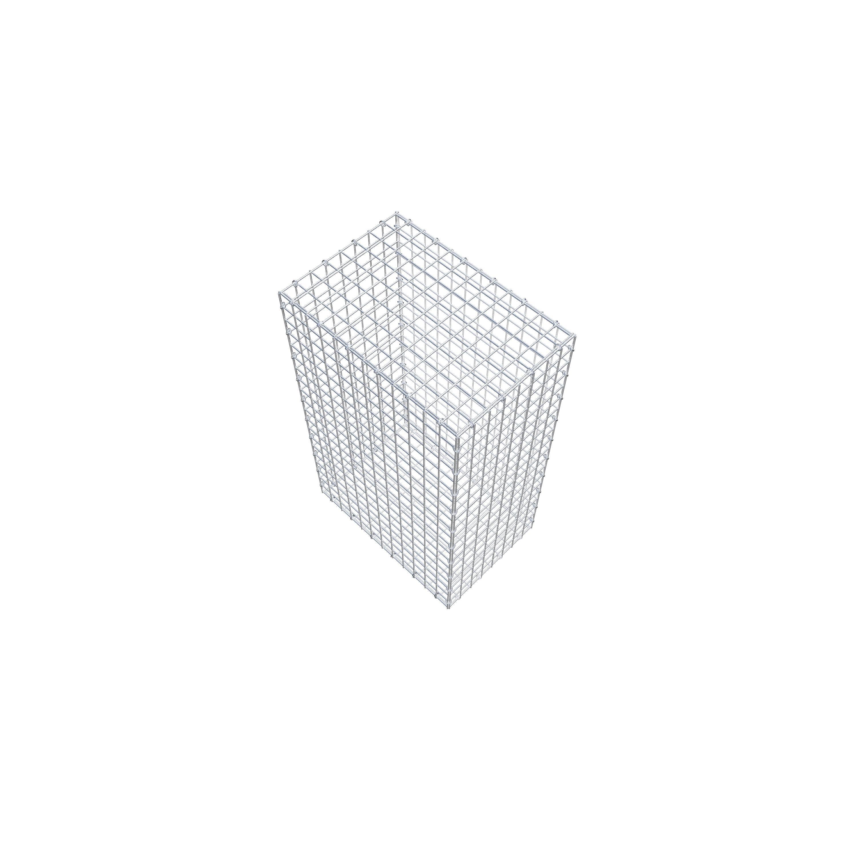 Gabion 100 cm x 60 cm x 40 cm (L x H x D), maskstorlek 5 cm x 5 cm, C-ring