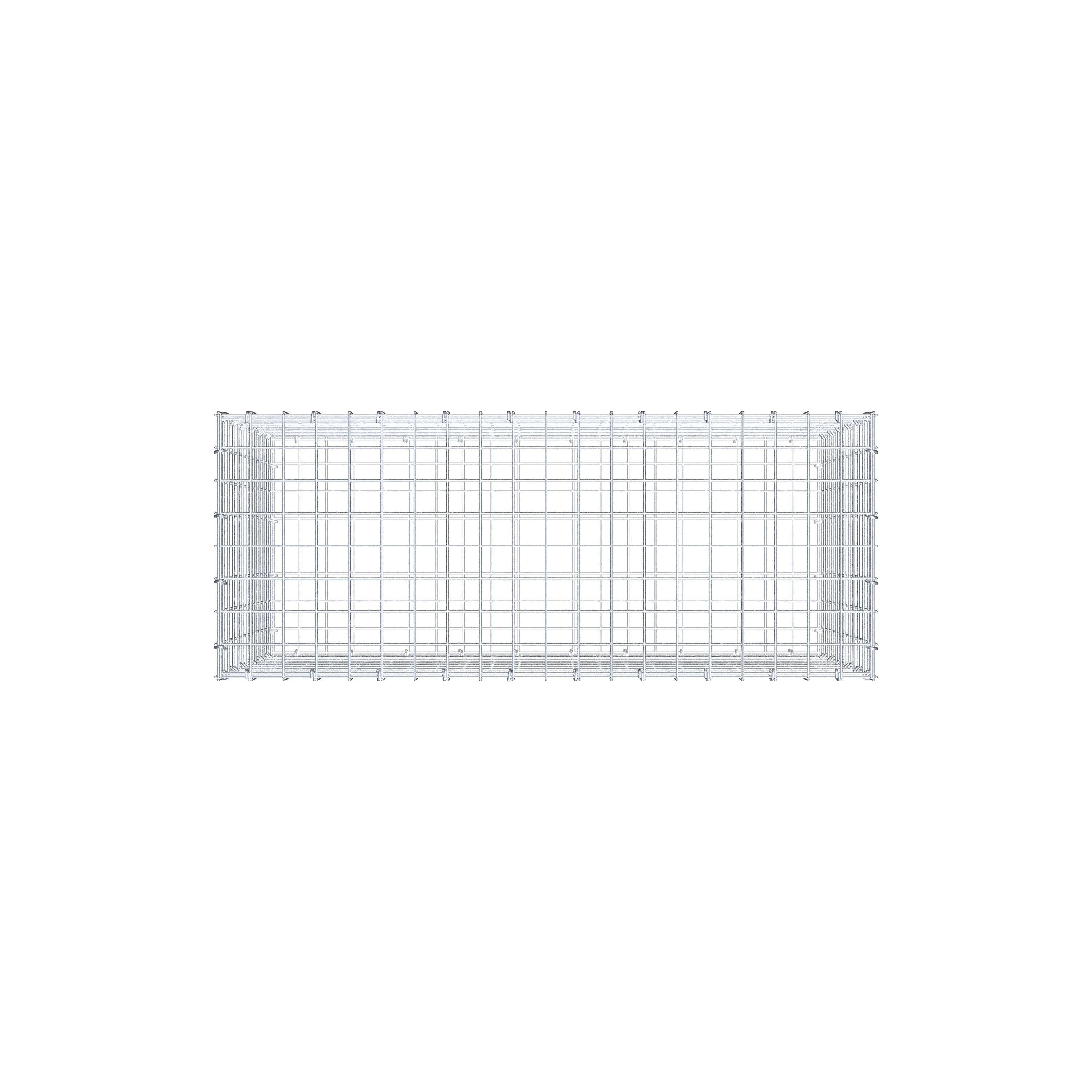 Gabion 100 cm x 60 cm x 40 cm (L x H x D), maskstorlek 5 cm x 5 cm, C-ring