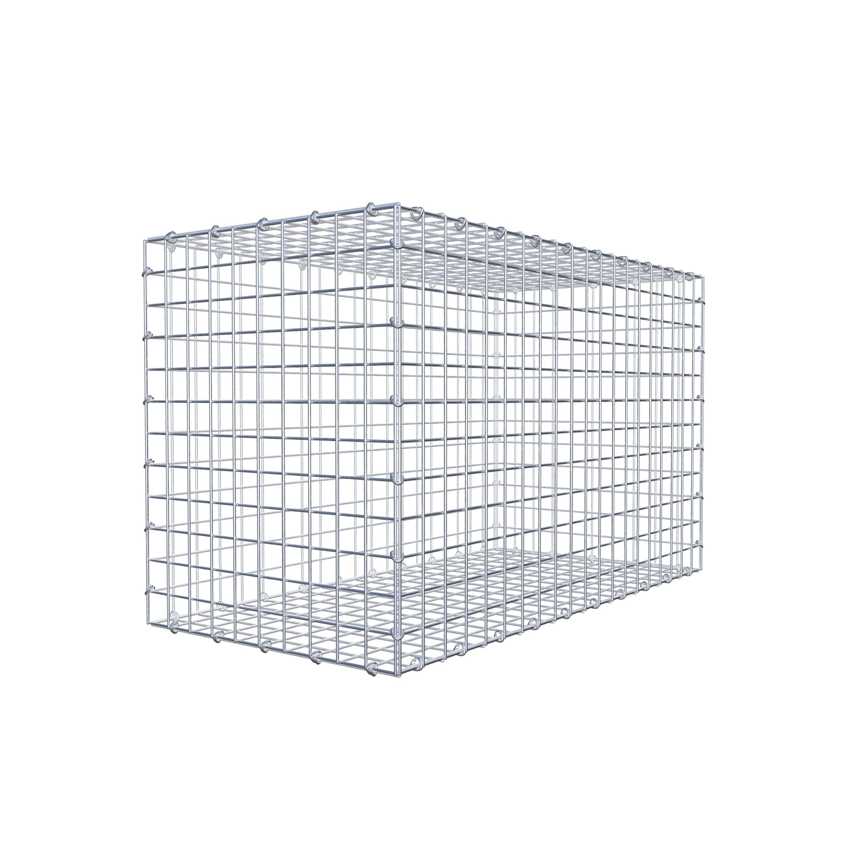 Gabion 100 cm x 60 cm x 50 cm (L x H x D), maskstorlek 5 cm x 5 cm, C-ring