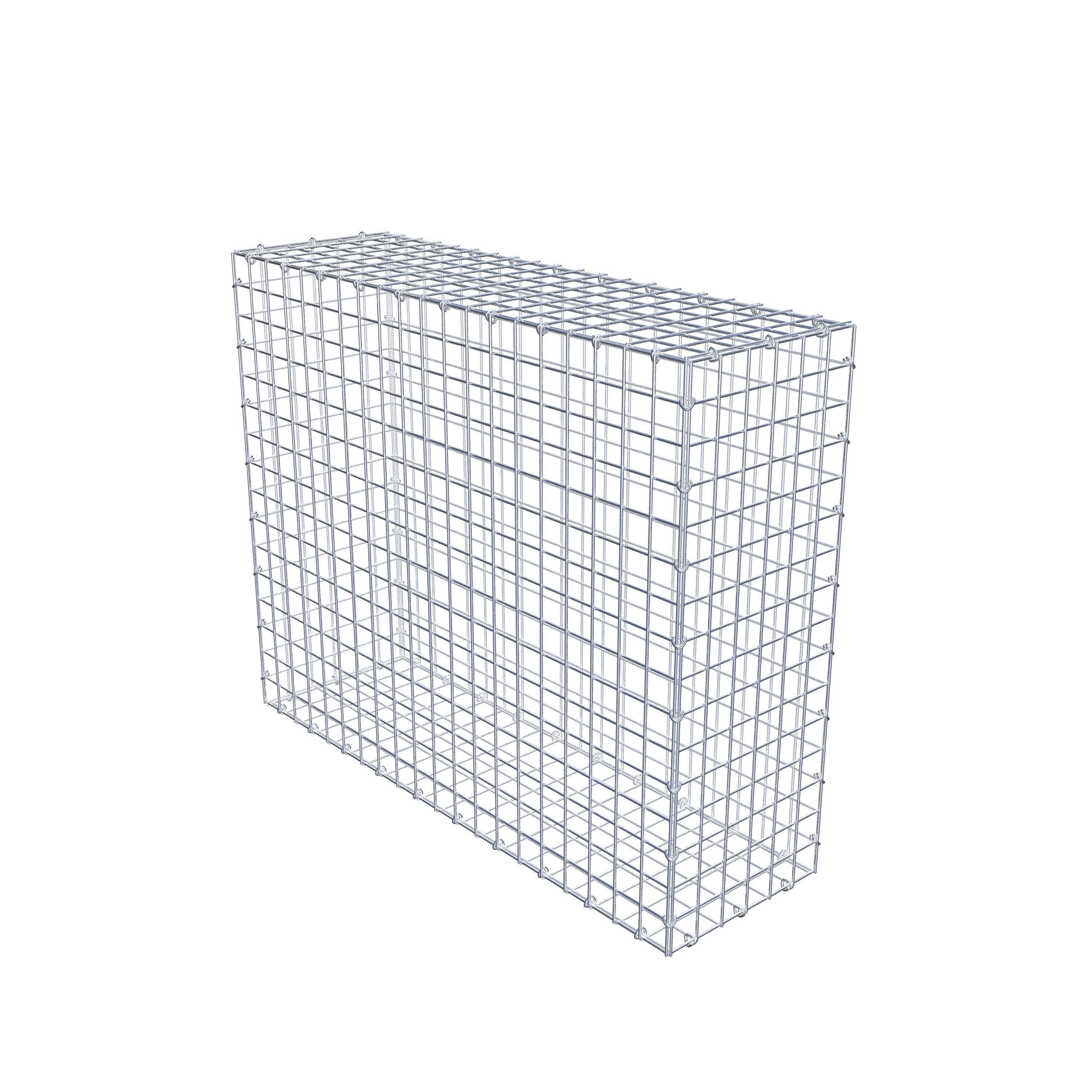 Gabion 100 cm x 80 cm x 30 cm (L x H x D), maskstorlek 5 cm x 5 cm, C-ring