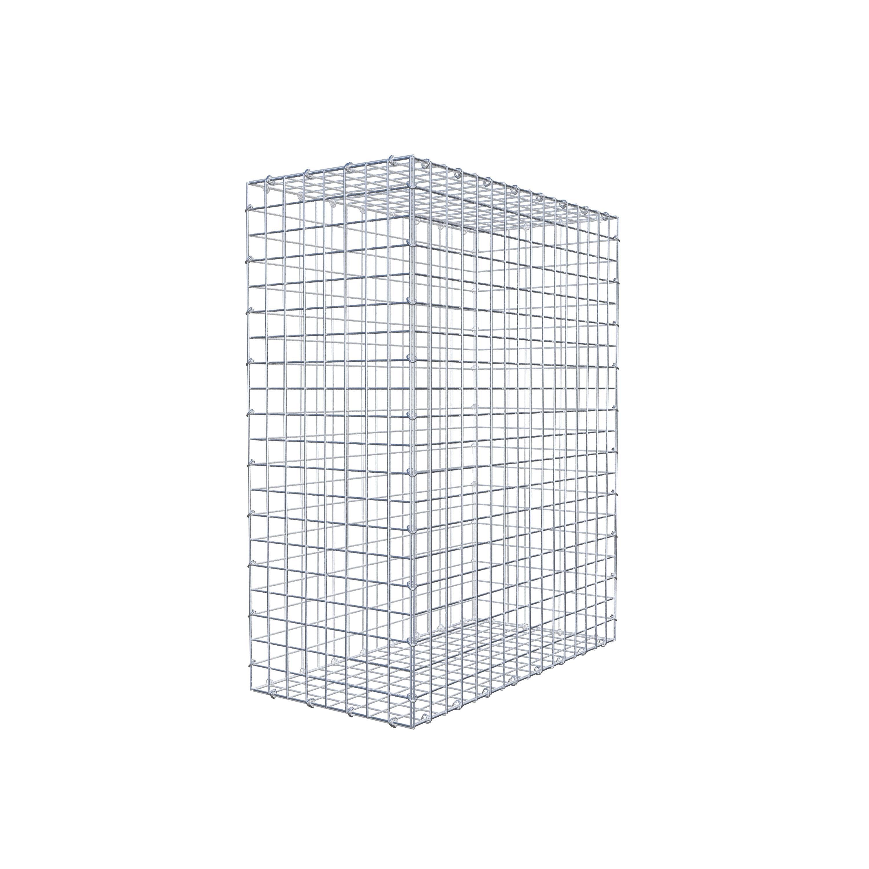 Gabion 100 cm x 80 cm x 40 cm (L x H x D), maskstorlek 5 cm x 5 cm, C-ring