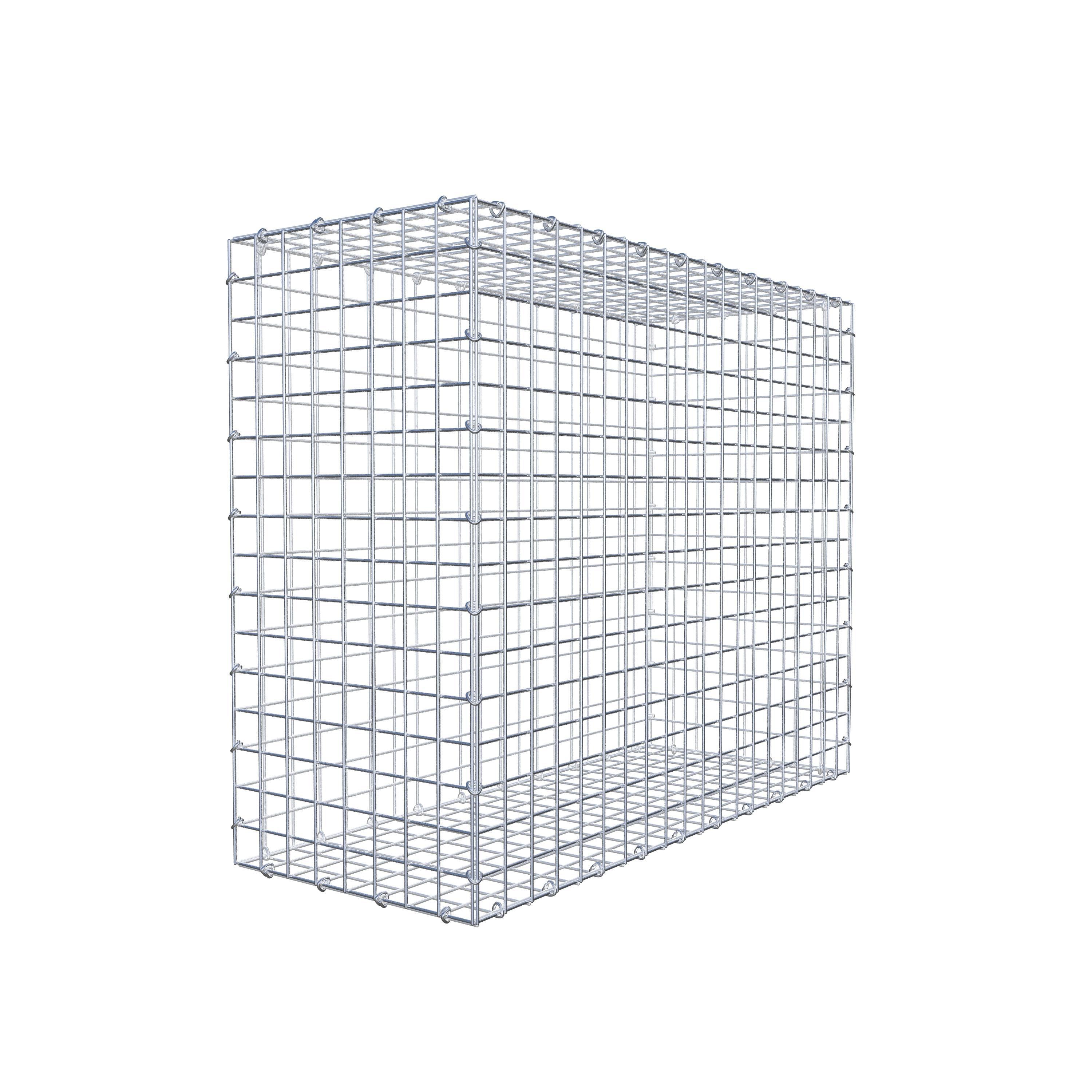 Gabion 100 cm x 80 cm x 40 cm (L x H x D), maskstorlek 5 cm x 5 cm, C-ring