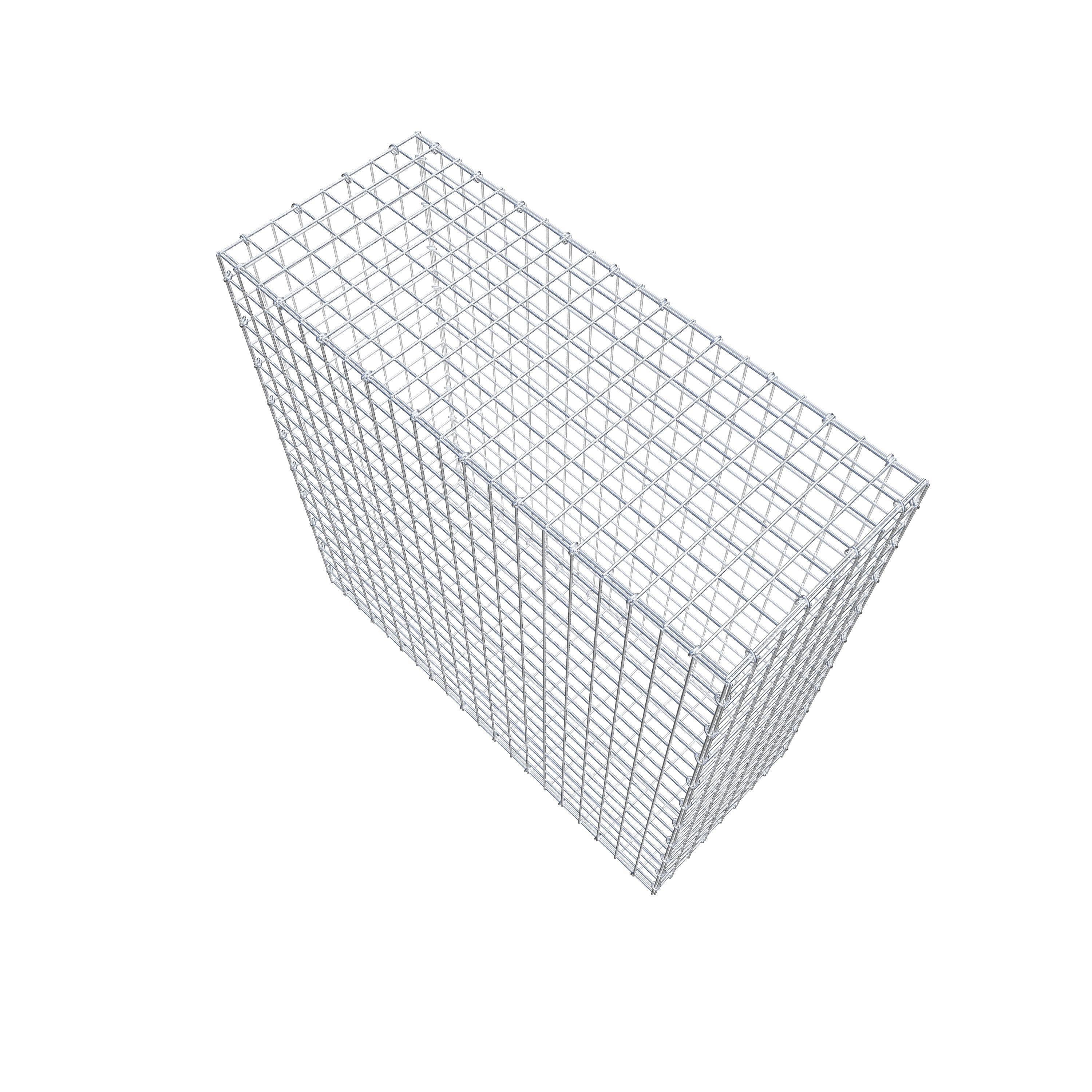 Gabion 100 cm x 100 cm x 40 cm (L x H x D), maskstorlek 5 cm x 5 cm, C-ring