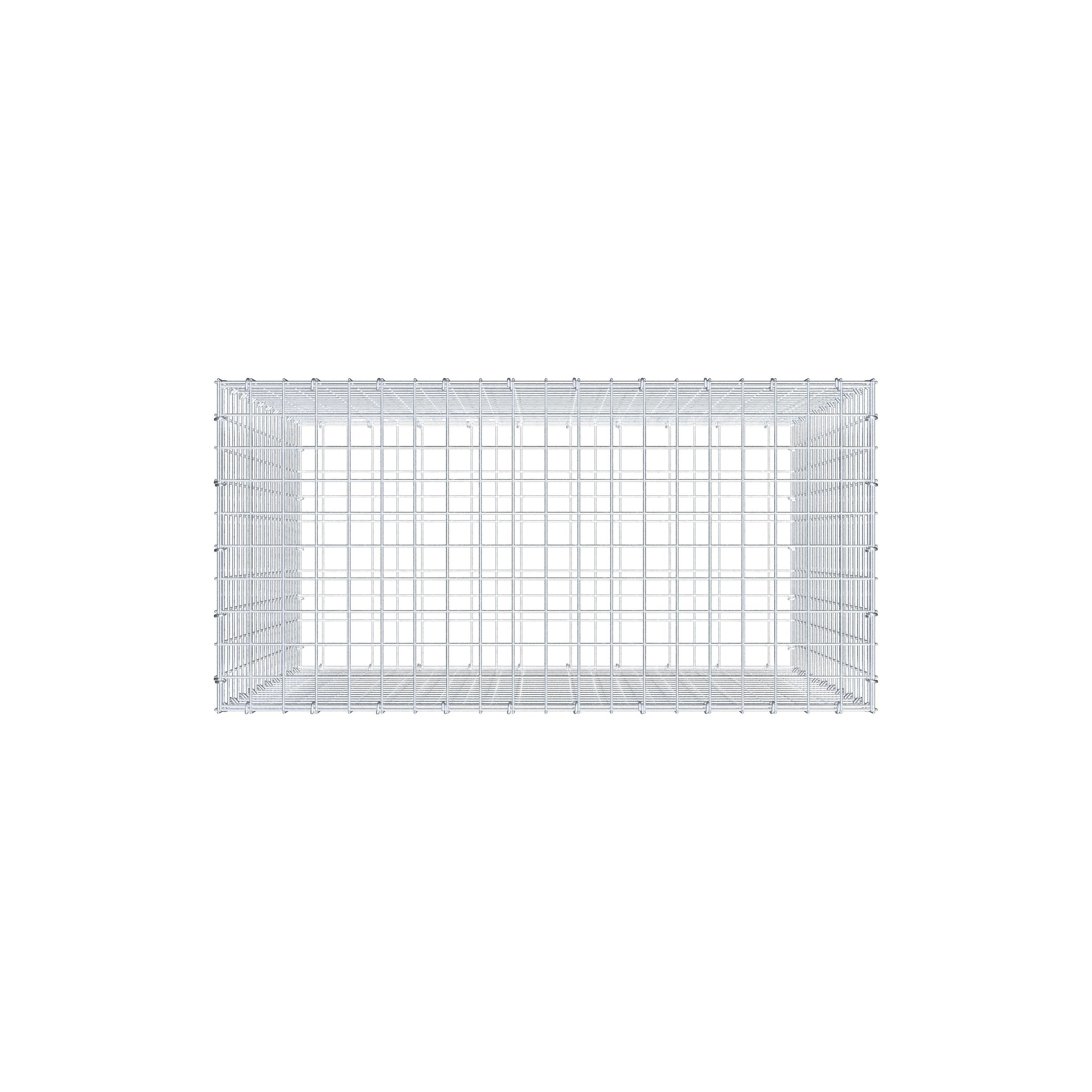 Gabion 100 cm x 100 cm x 50 cm (L x H x D), maskstorlek 5 cm x 5 cm, C-ring