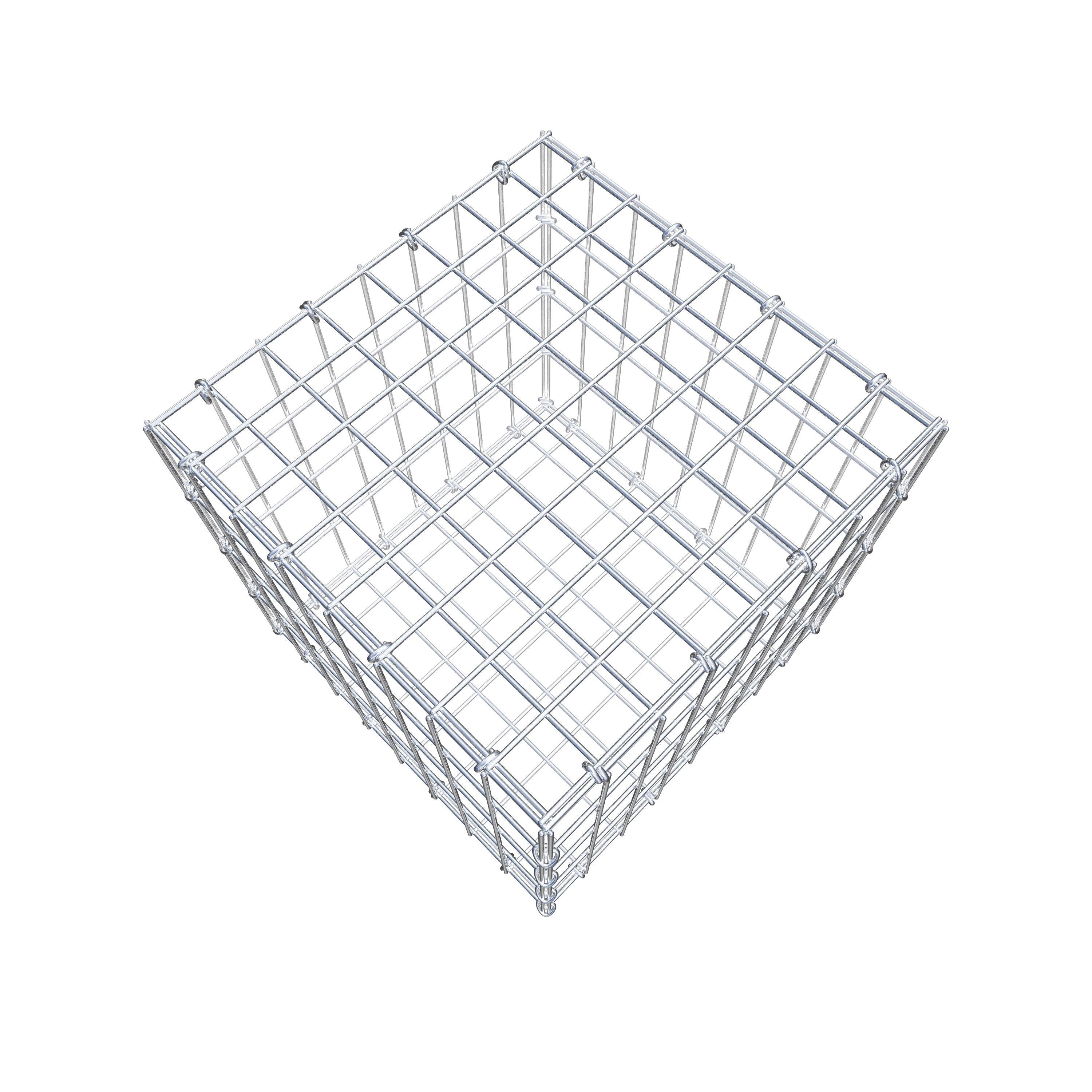 Gabion 40 cm x 40 cm x 40 cm (L x H x D), maskstorlek 5 cm x 10 cm, C-ring