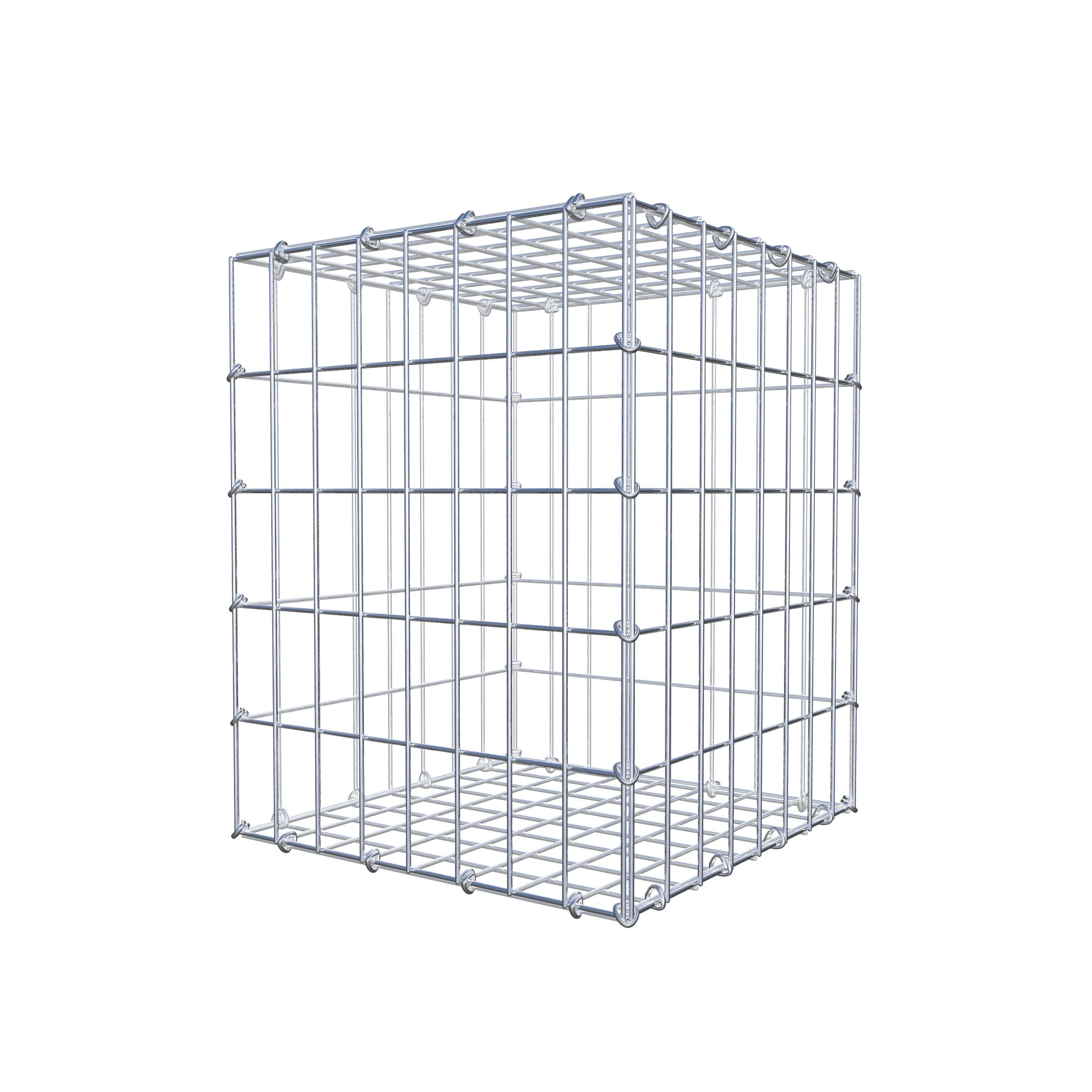 Gabion 50 cm x 40 cm x 40 cm (L x H x D), maskstorlek 5 cm x 10 cm, C-ring