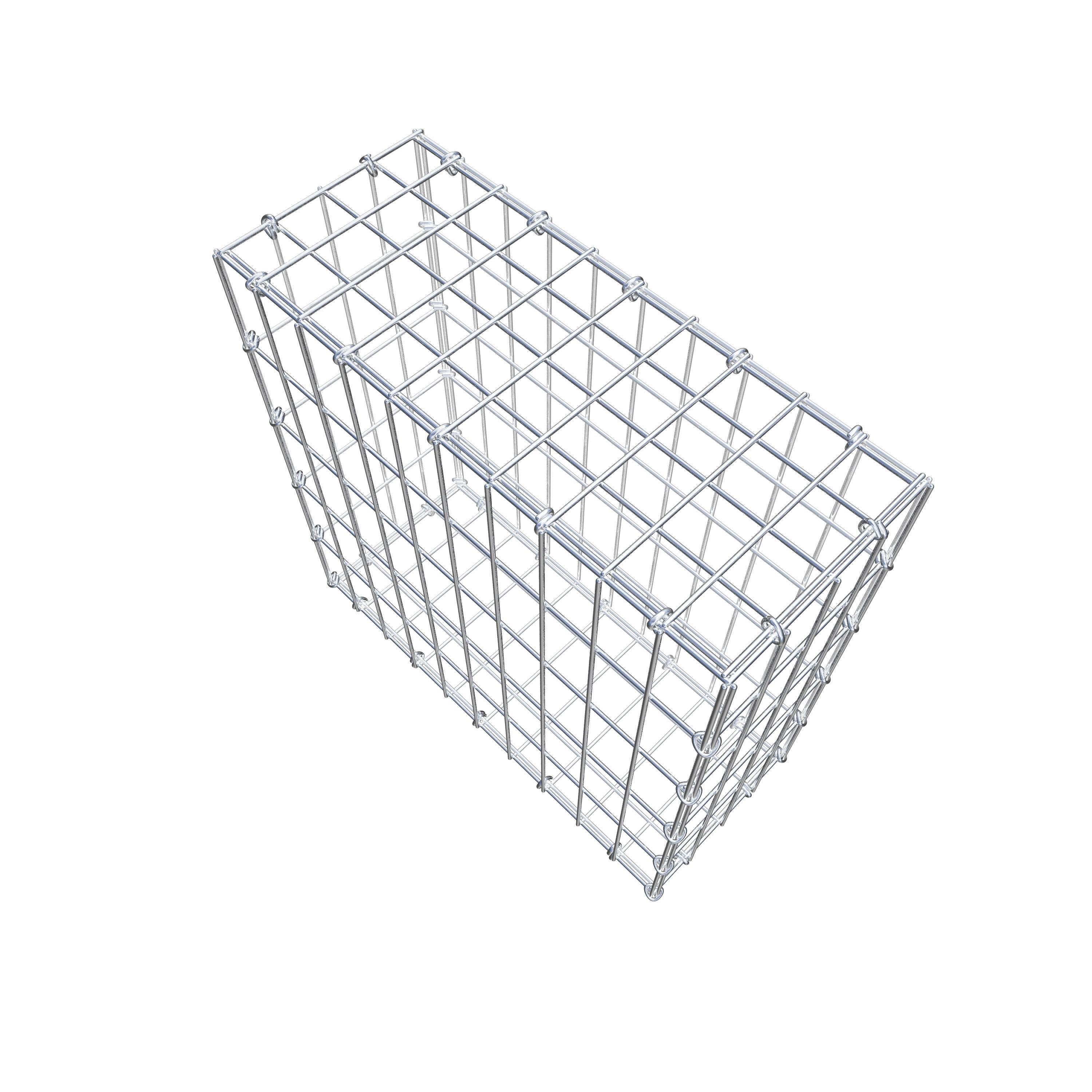 Gabion 50 cm x 50 cm x 20 cm (L x H x D), maskstorlek 5 cm x 10 cm, C-ring