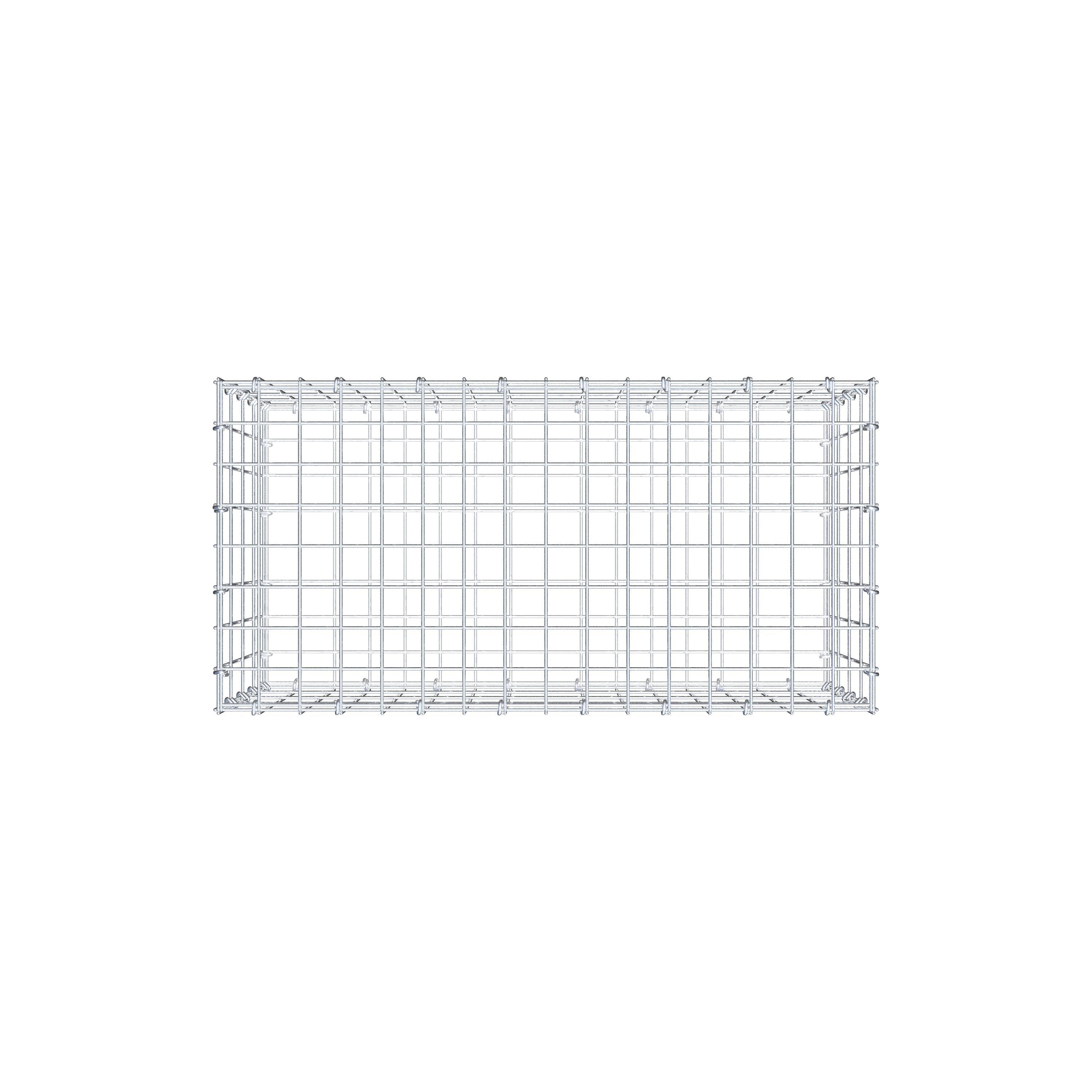 Gabion 80 cm x 40 cm x 40 cm (L x H x D), maskstorlek 5 cm x 10 cm, C-ring