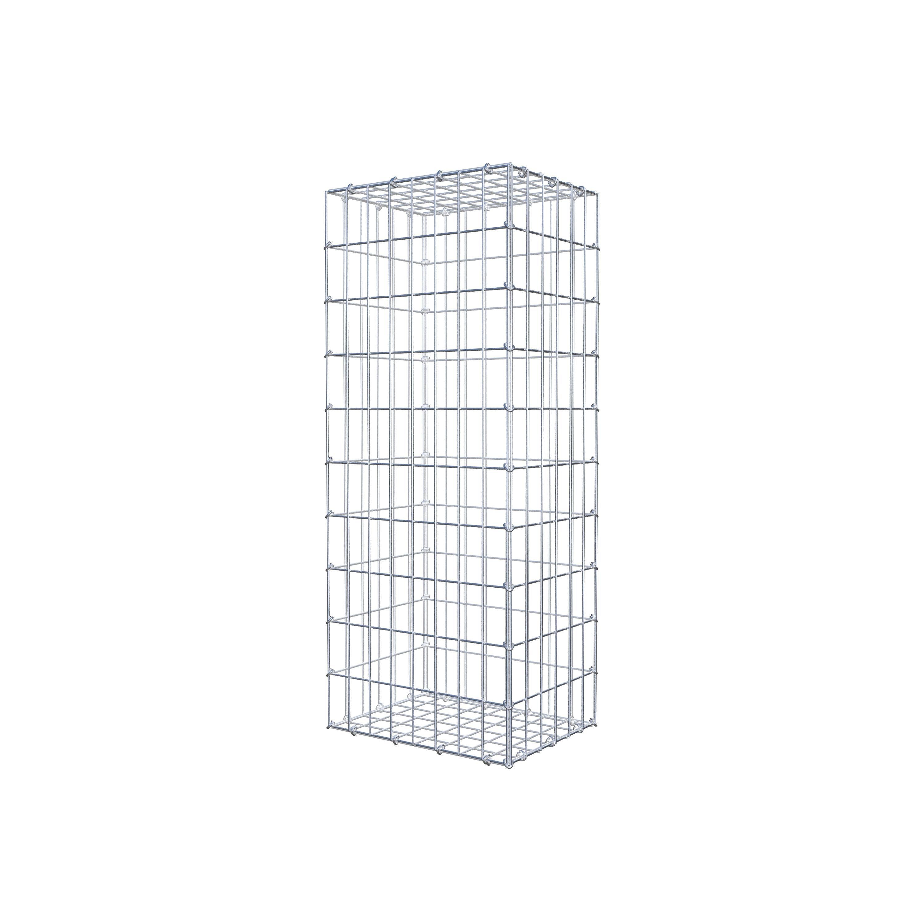 Gabion 100 cm x 30 cm x 40 cm (L x H x D), maskstorlek 5 cm x 10 cm, C-ring