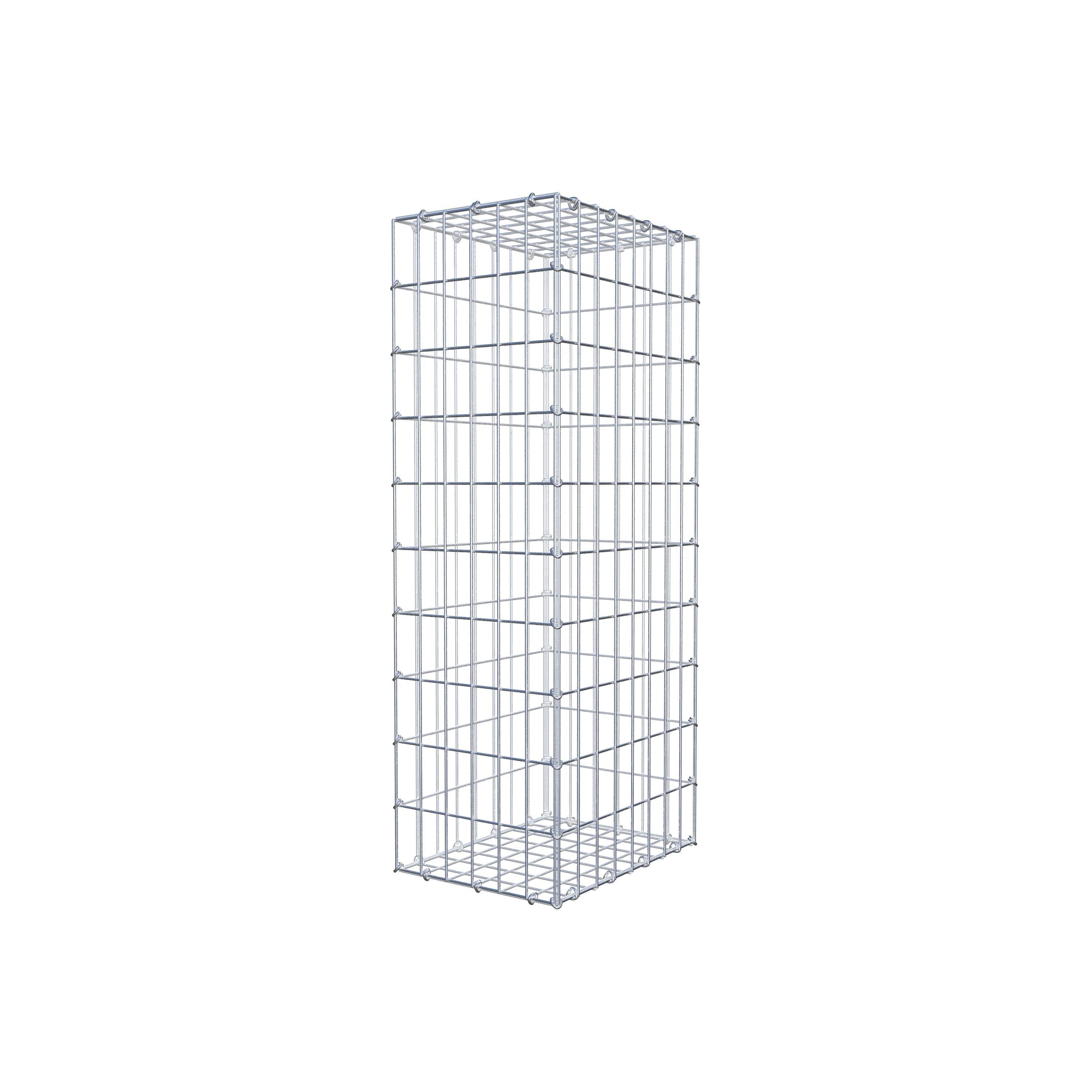 Gabion 100 cm x 40 cm x 30 cm (L x H x D), maskstorlek 5 cm x 10 cm, C-ring