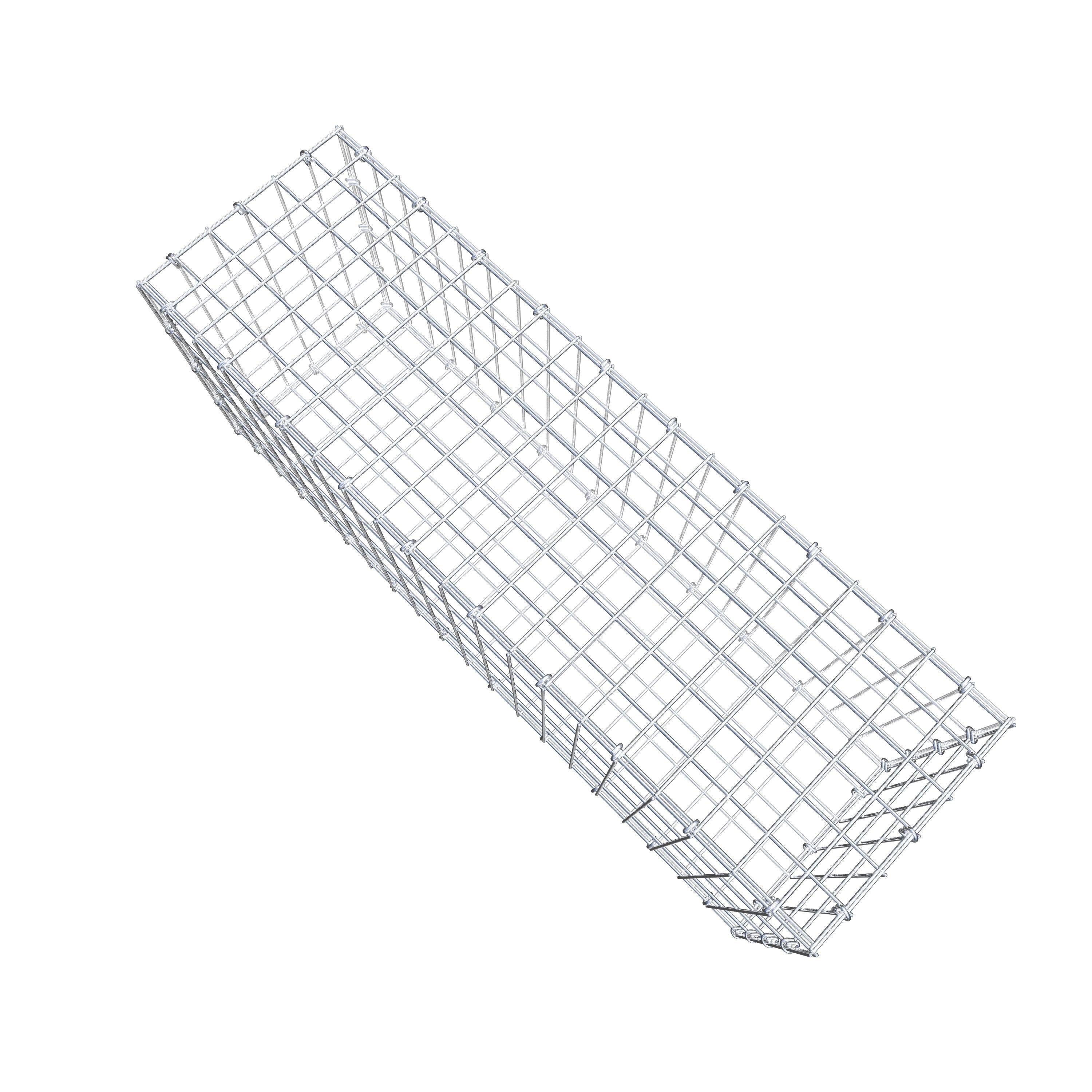 Gabion 100 cm x 40 cm x 30 cm (L x H x D), maskstorlek 5 cm x 10 cm, C-ring