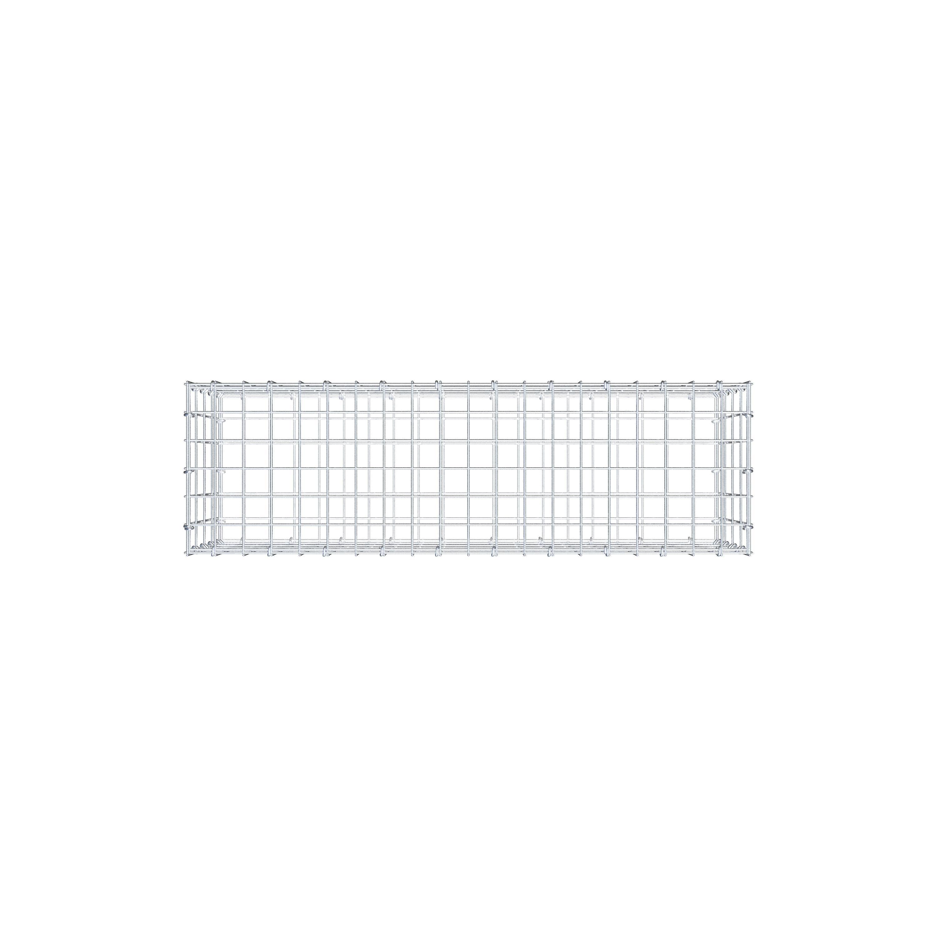 Gabion 100 cm x 40 cm x 30 cm (L x H x D), maskstorlek 5 cm x 10 cm, C-ring