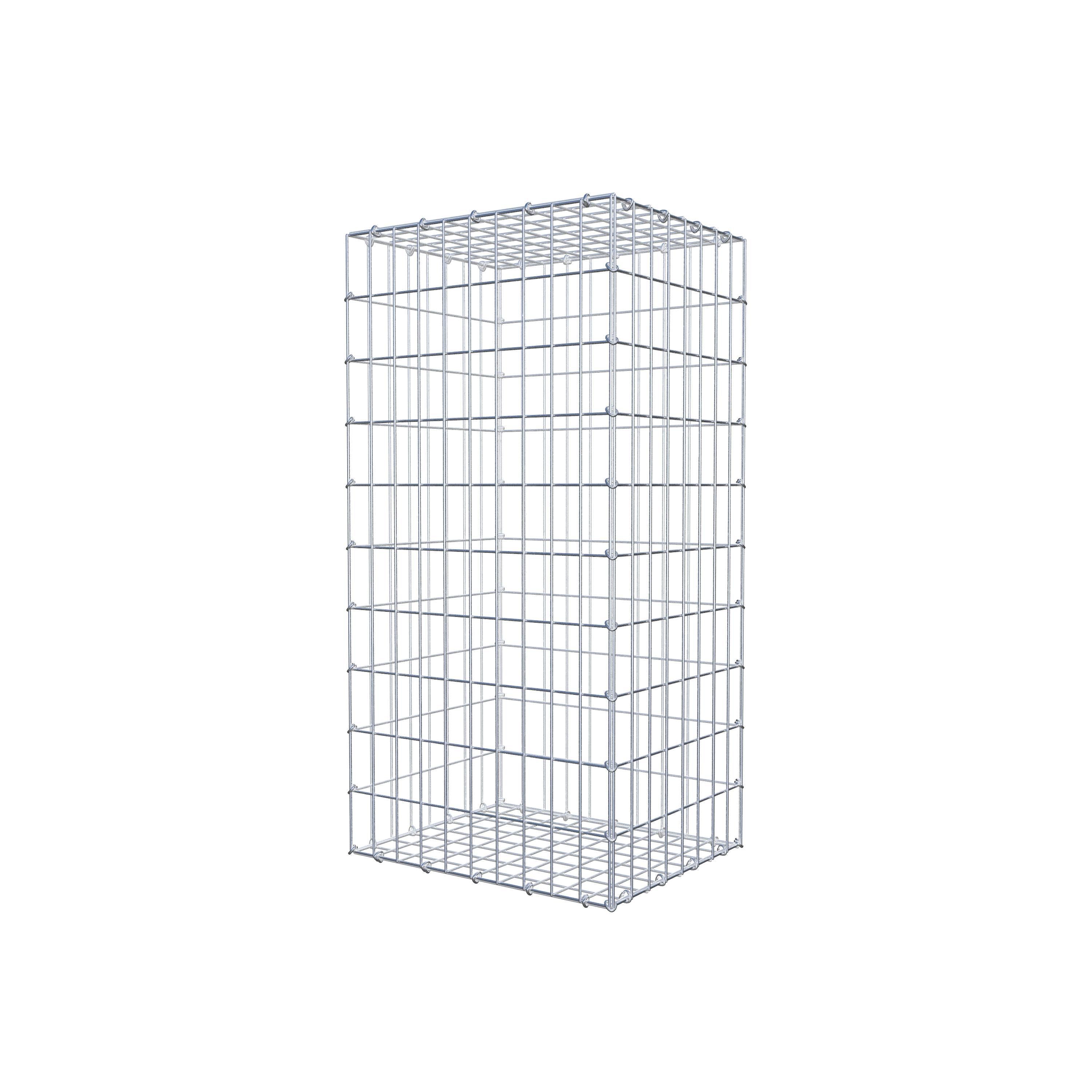 Gabion 100 cm x 40 cm x 50 cm (L x H x D), maskstorlek 5 cm x 10 cm, C-ring