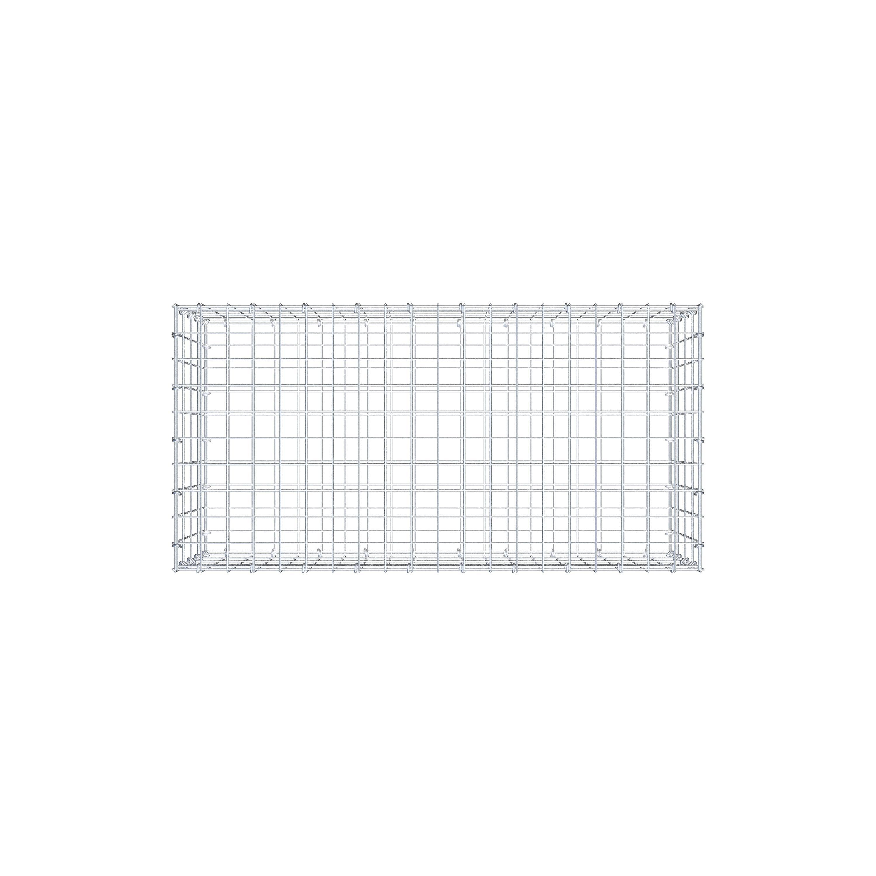 Gabion 100 cm x 40 cm x 50 cm (L x H x D), maskstorlek 5 cm x 10 cm, C-ring