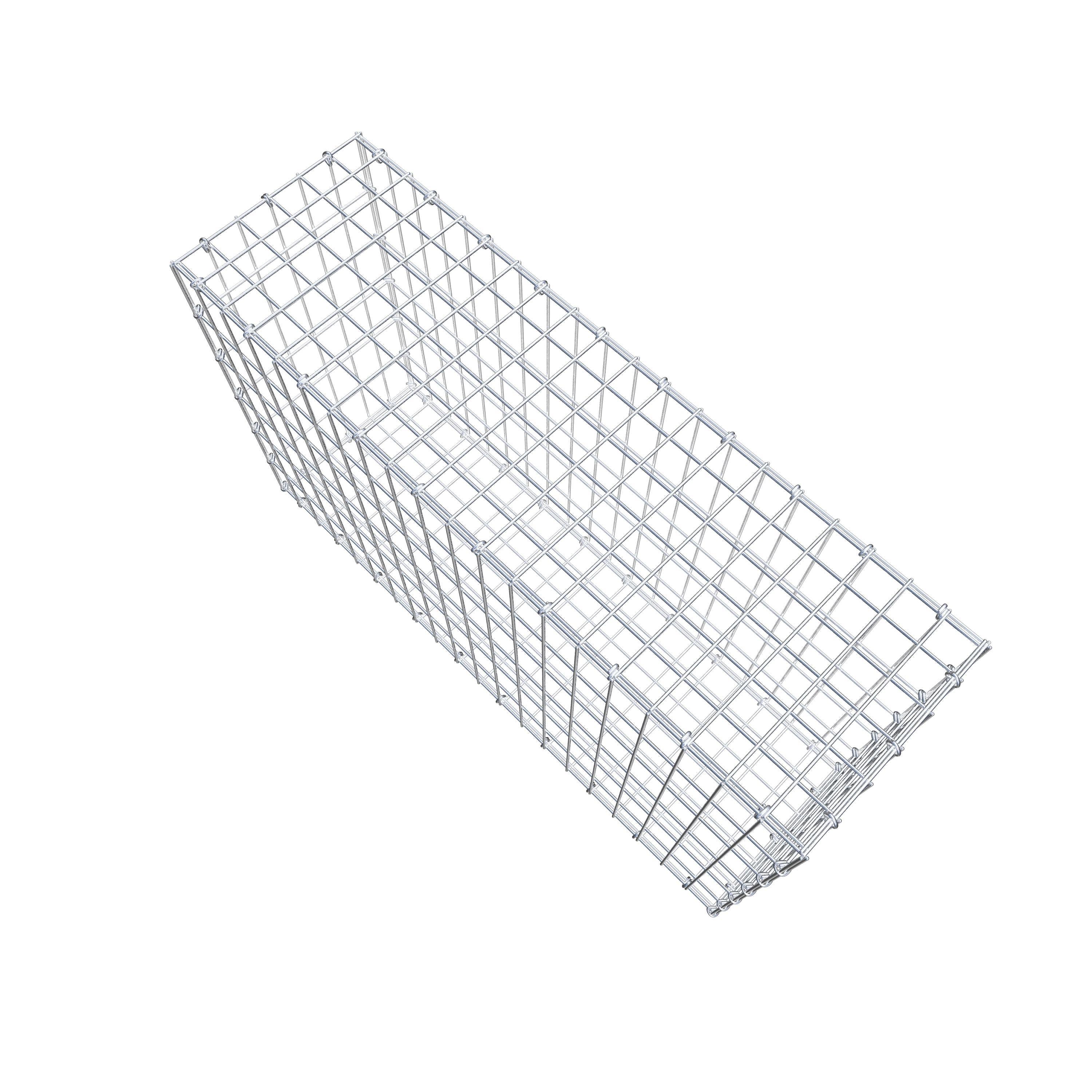 Gabion 100 cm x 60 cm x 30 cm (L x H x D), maskstorlek 5 cm x 10 cm, C-ring