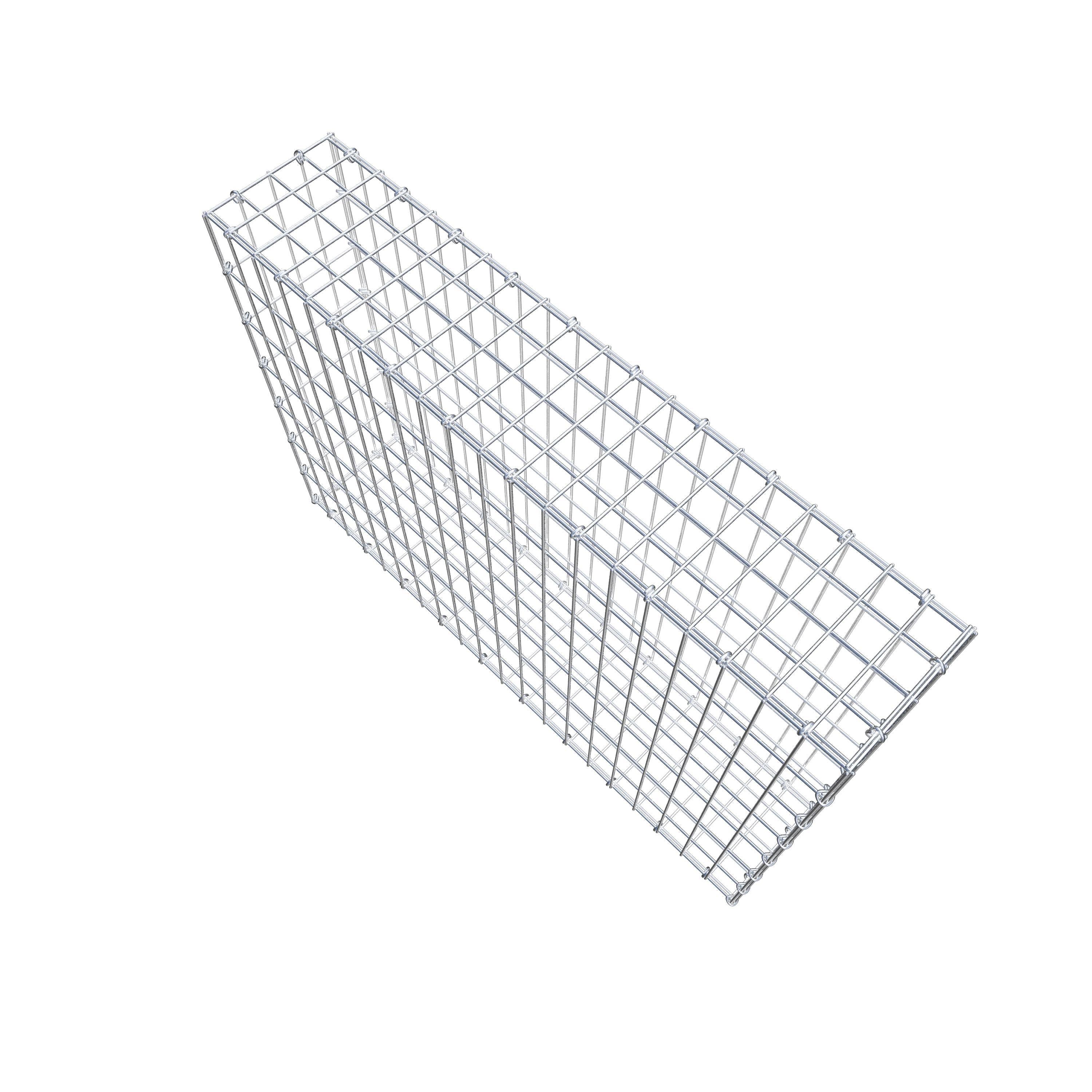 Gabion 100 cm x 70 cm x 20 cm (L x H x D), maskstorlek 5 cm x 10 cm, C-ring