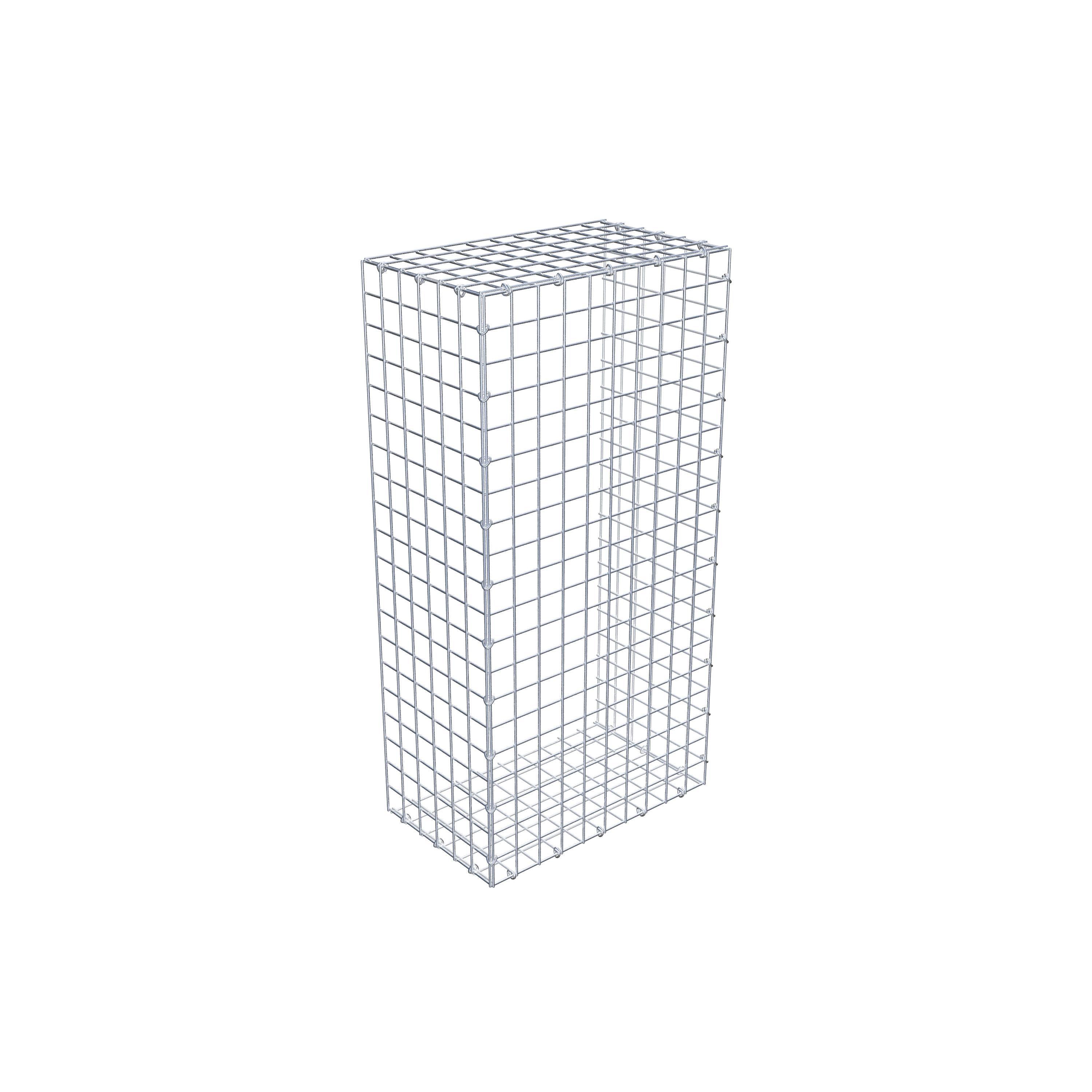 Monterad gabion typ 2 100 cm x 30 cm x 50 cm (L x H x D), maskstorlek 5 cm x 5 cm, C-ring