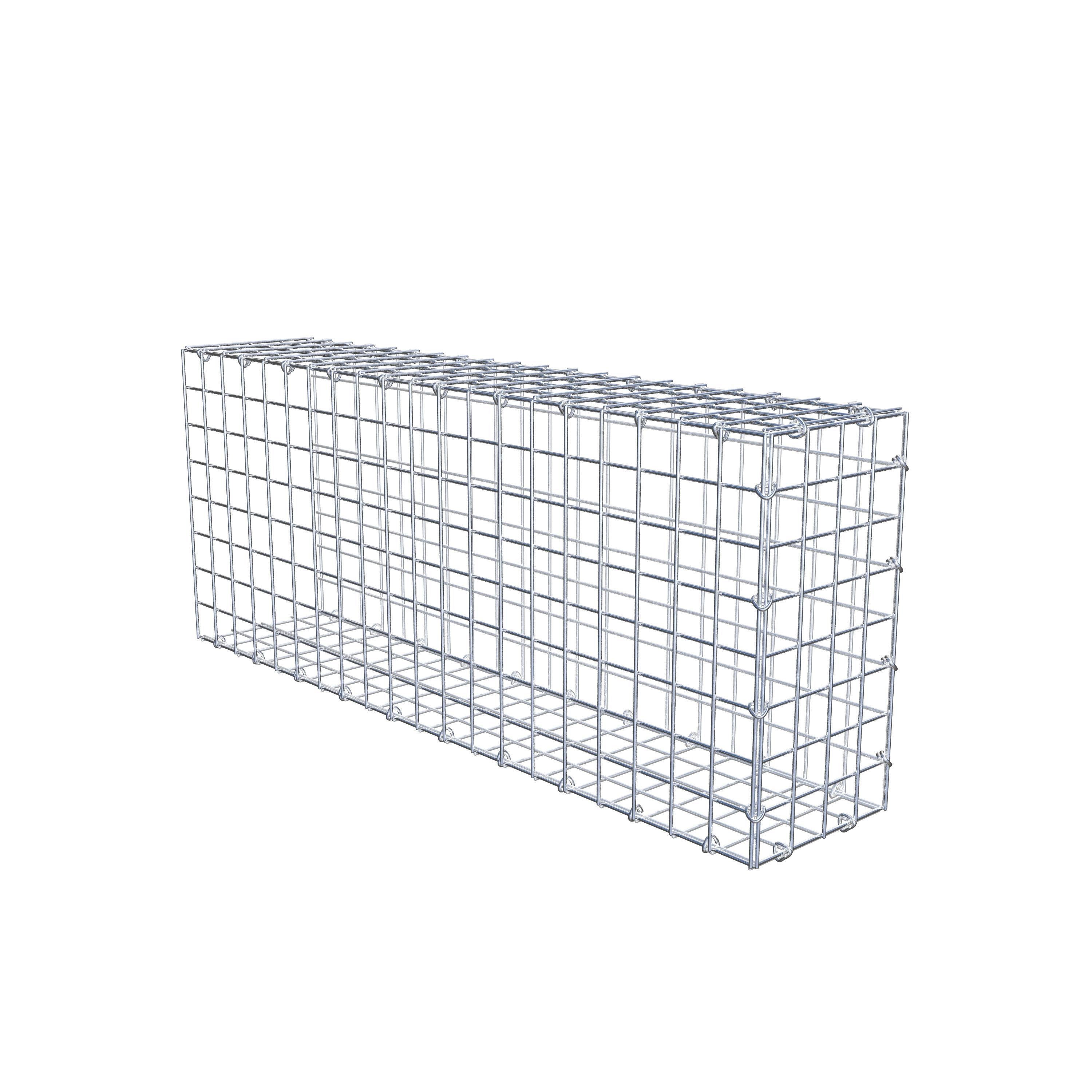 Monterad gabion typ 2 100 cm x 40 cm x 20 cm (L x H x D), maskstorlek 5 cm x 5 cm, C-ring