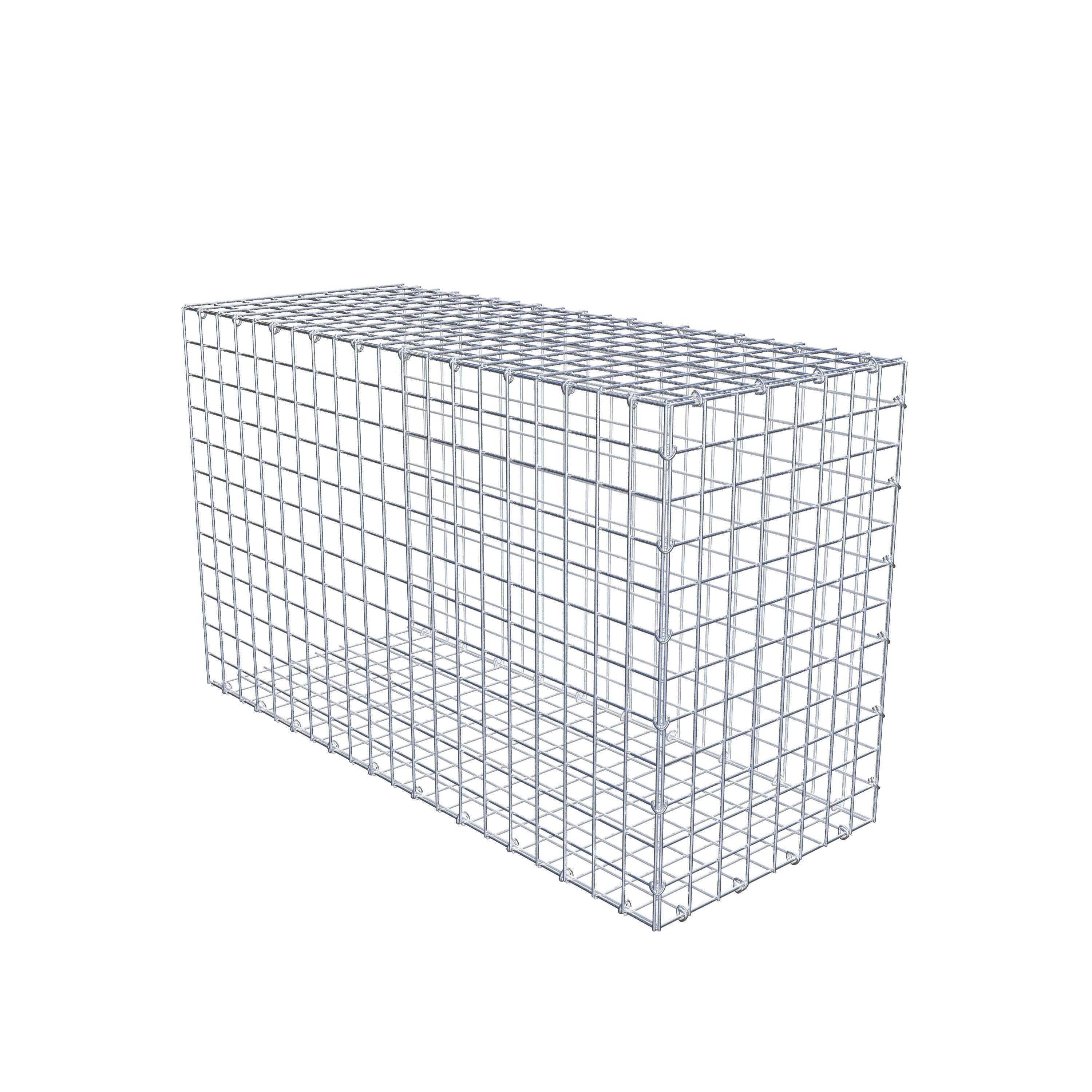 Monterad gabion typ 2 100 cm x 60 cm x 40 cm (L x H x D), maskstorlek 5 cm x 5 cm, C-ring