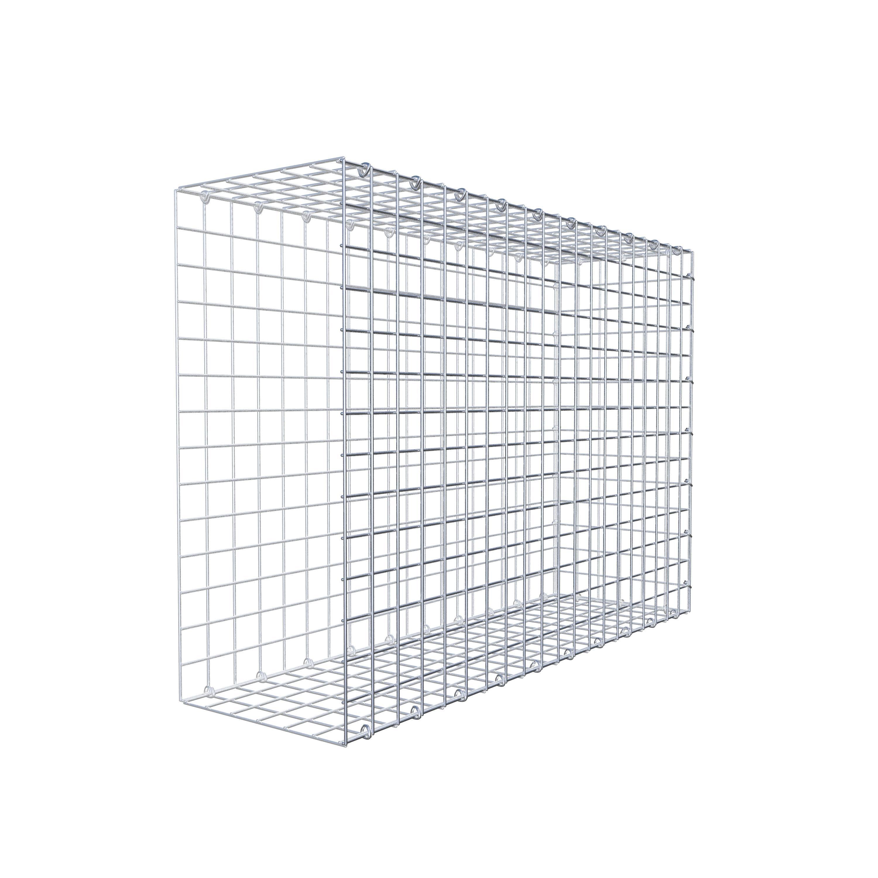 Monterad gabion typ 2 100 cm x 70 cm x 30 cm (L x H x D), maskstorlek 5 cm x 5 cm, C-ring