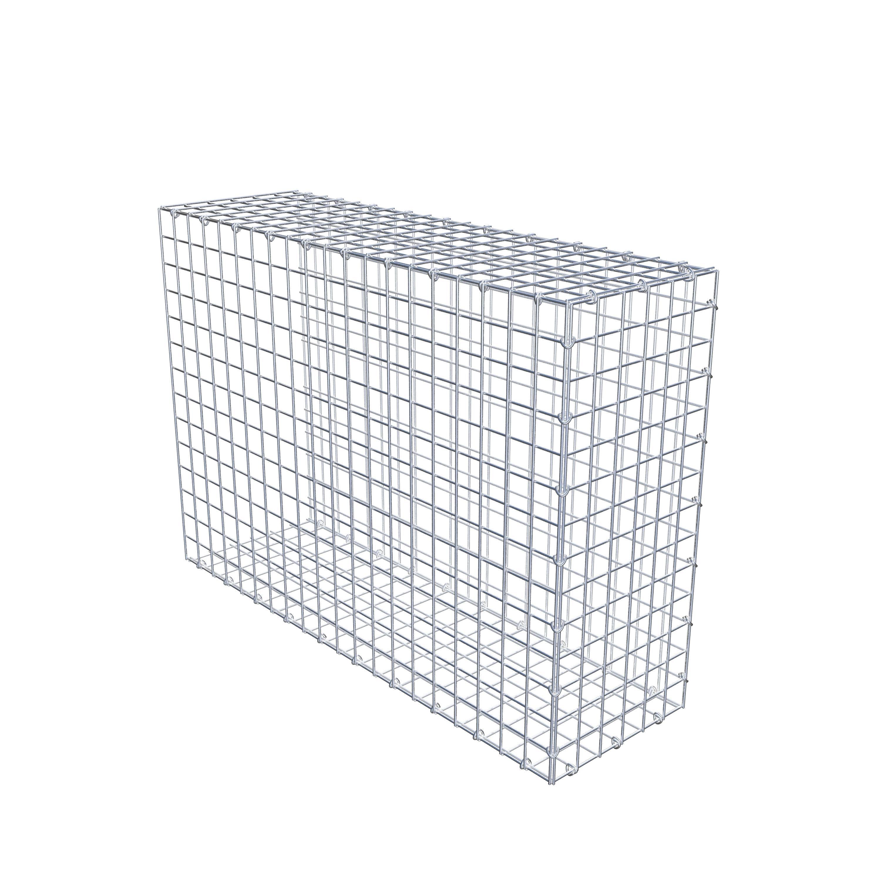 Monterad gabion typ 2 100 cm x 70 cm x 30 cm (L x H x D), maskstorlek 5 cm x 5 cm, C-ring