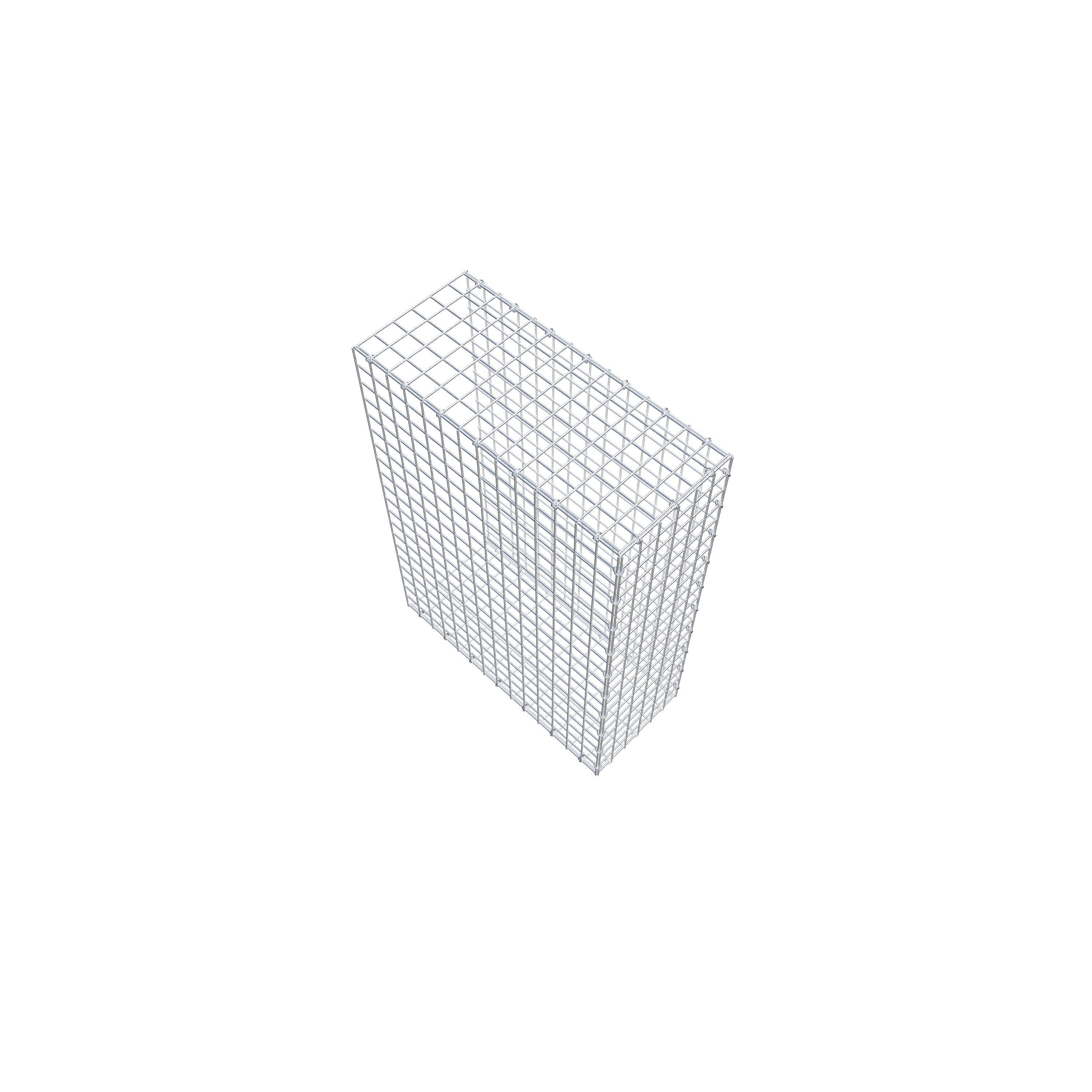 Monterad gabion typ 2 100 cm x 70 cm x 30 cm (L x H x D), maskstorlek 5 cm x 5 cm, C-ring