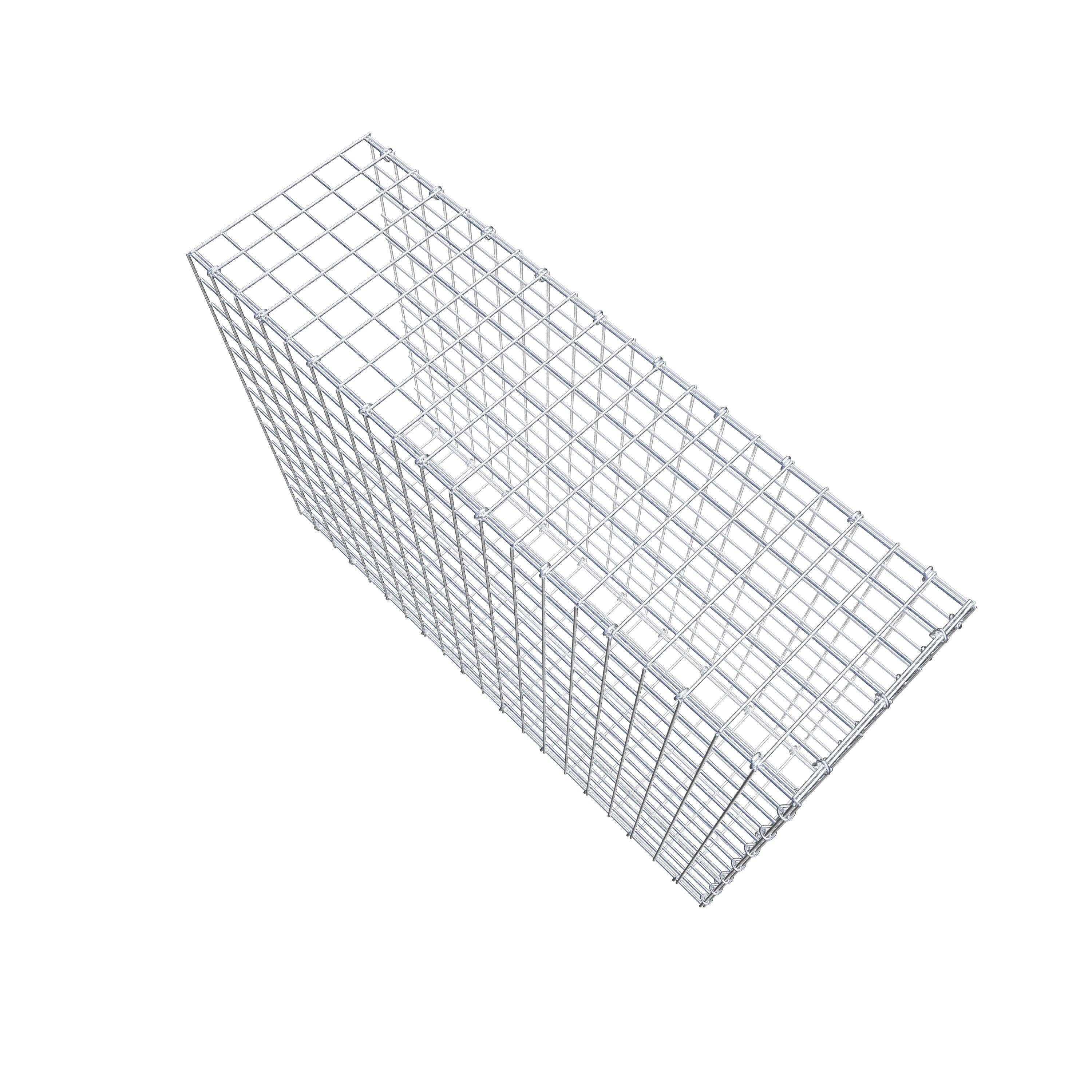 Monterad gabion typ 2 100 cm x 70 cm x 30 cm (L x H x D), maskstorlek 5 cm x 5 cm, C-ring