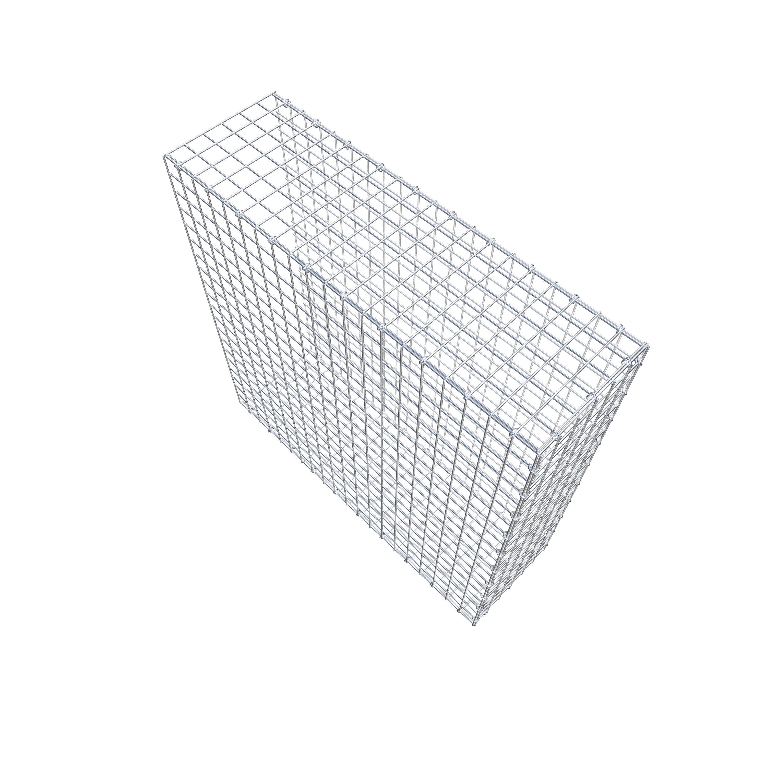 Monterad gabion typ 2 100 cm x 100 cm x 30 cm (L x H x D), maskstorlek 5 cm x 5 cm, C-ring