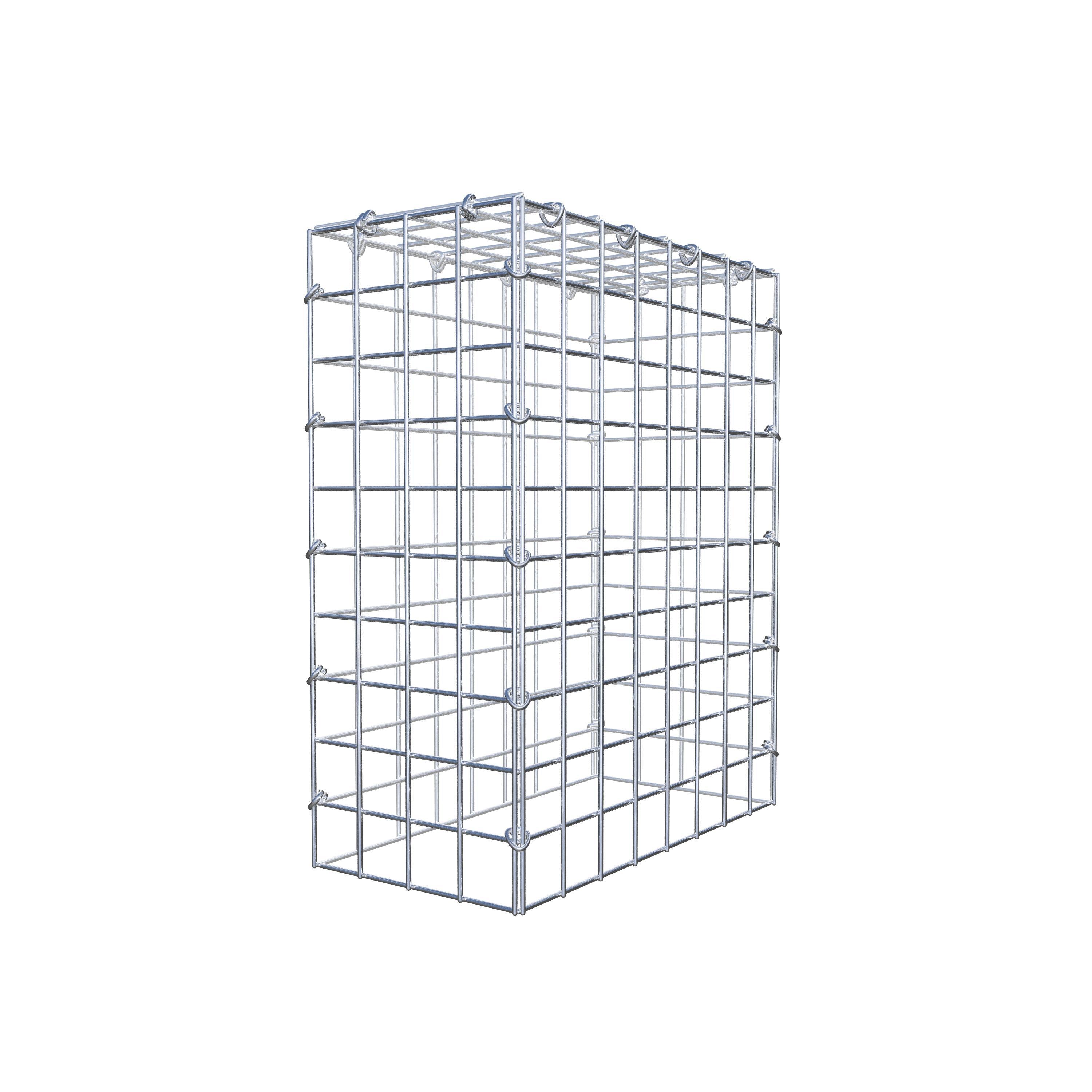 Monterad gabion typ 3 50 cm x 40 cm x 20 cm (L x H x D), maskstorlek 5 cm x 5 cm, C-ring