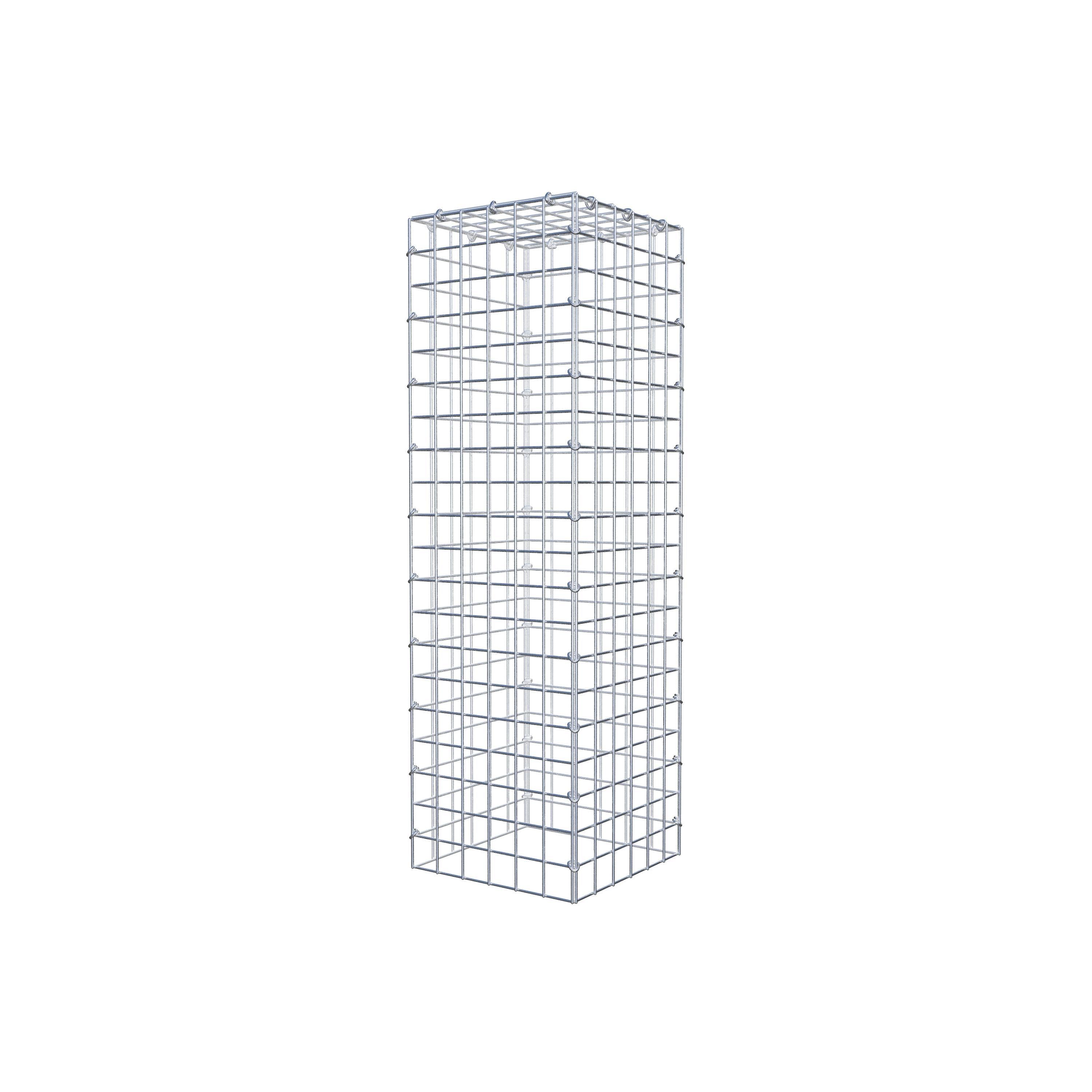 Monterad gabion typ 3 100 cm x 30 cm x 30 cm (L x H x D), maskstorlek 5 cm x 5 cm, C-ring