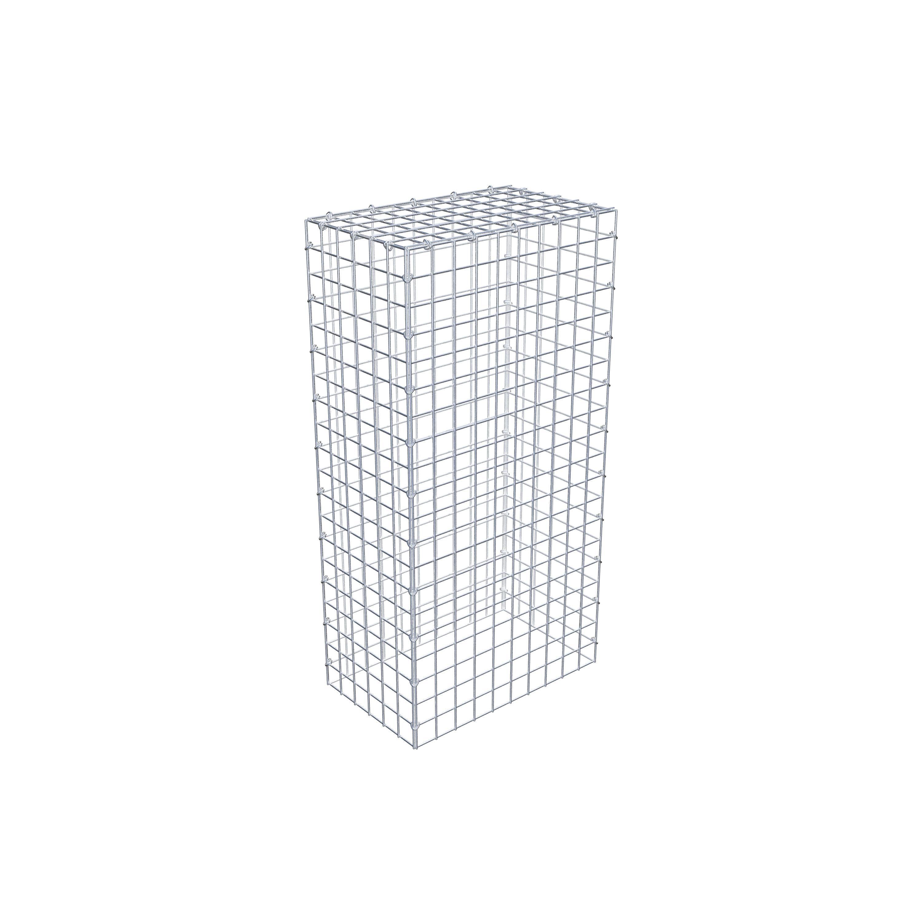 Monterad gabion typ 3 100 cm x 30 cm x 50 cm (L x H x D), maskstorlek 5 cm x 5 cm, C-ring