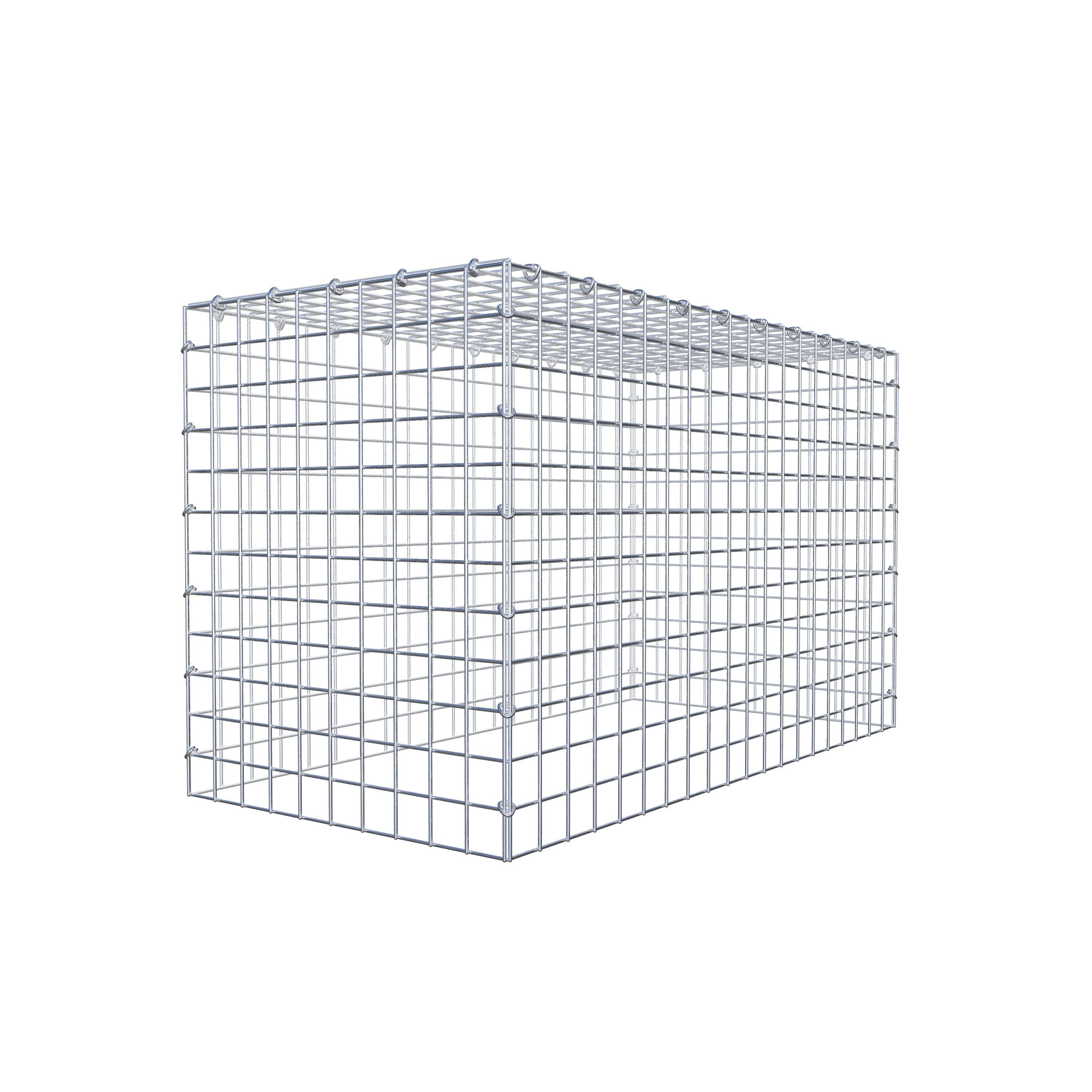 Monterad gabion typ 3 100 cm x 60 cm x 50 cm (L x H x D), maskstorlek 5 cm x 5 cm, C-ring