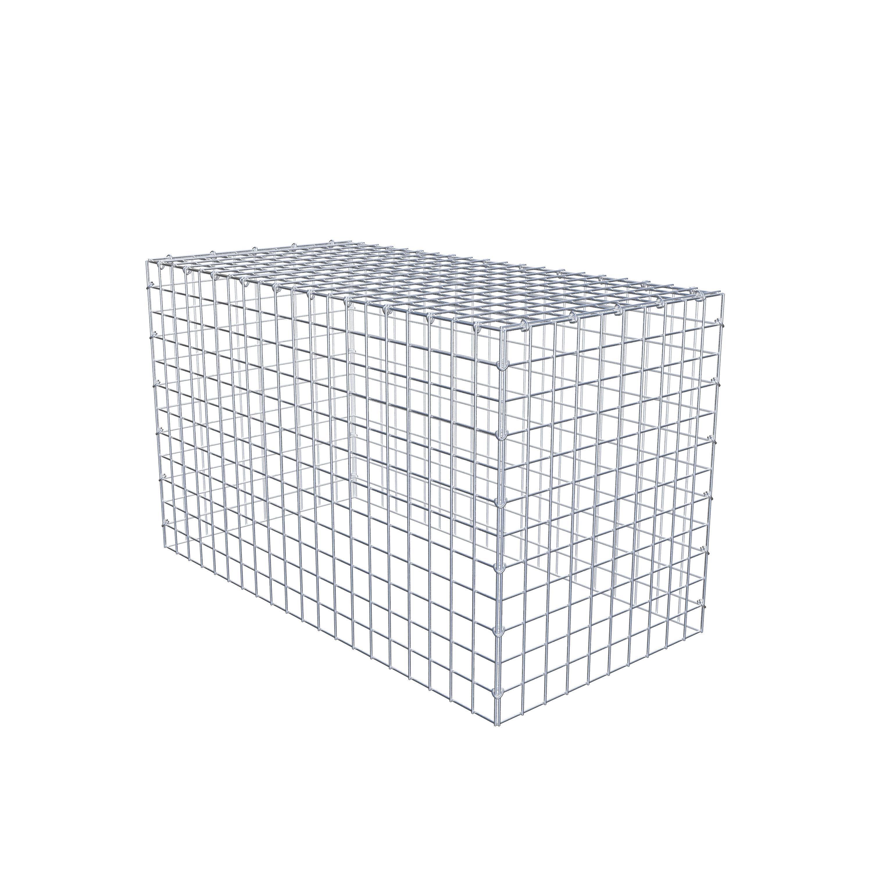 Monterad gabion typ 3 100 cm x 60 cm x 50 cm (L x H x D), maskstorlek 5 cm x 5 cm, C-ring