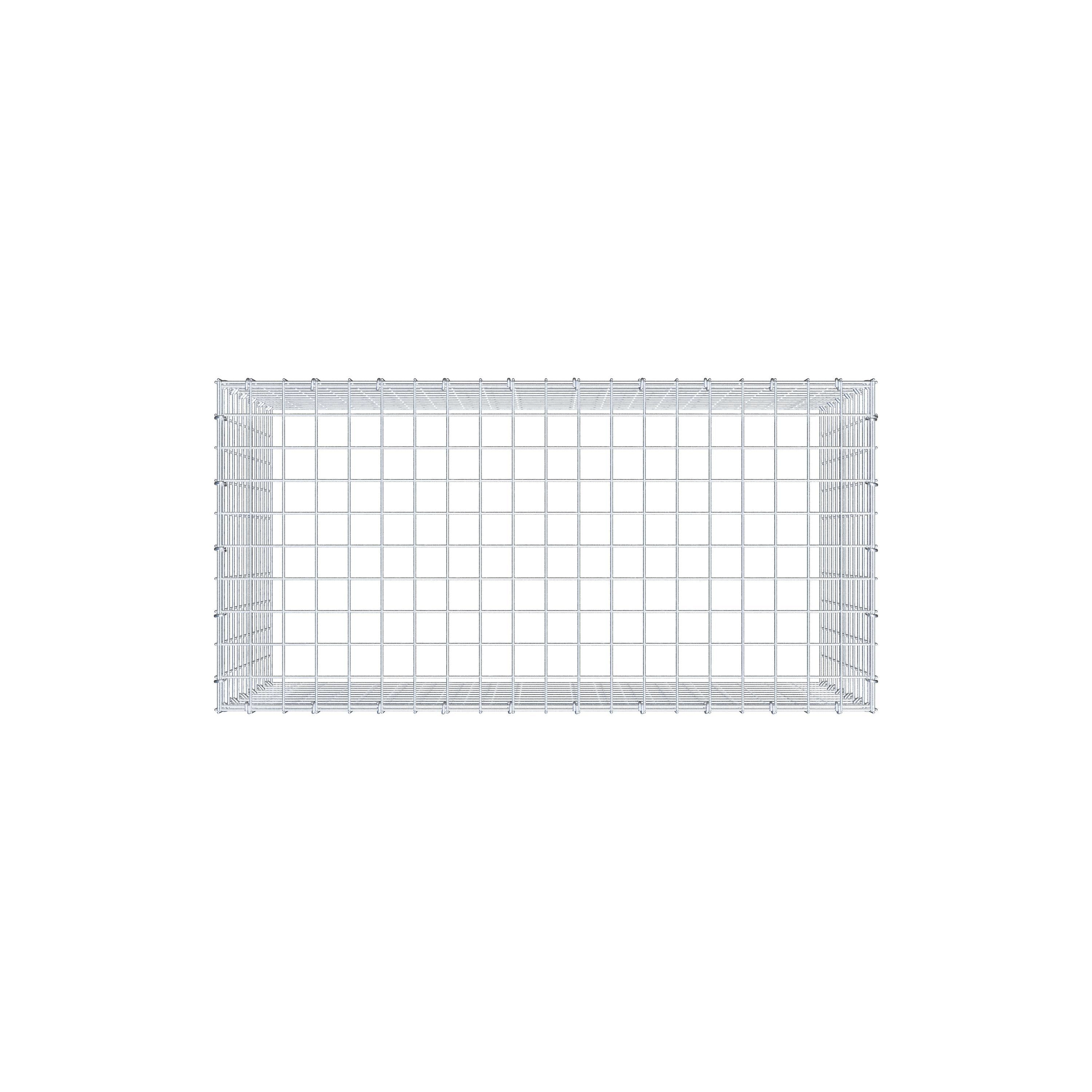 Monterad gabion typ 3 100 cm x 60 cm x 50 cm (L x H x D), maskstorlek 5 cm x 5 cm, C-ring