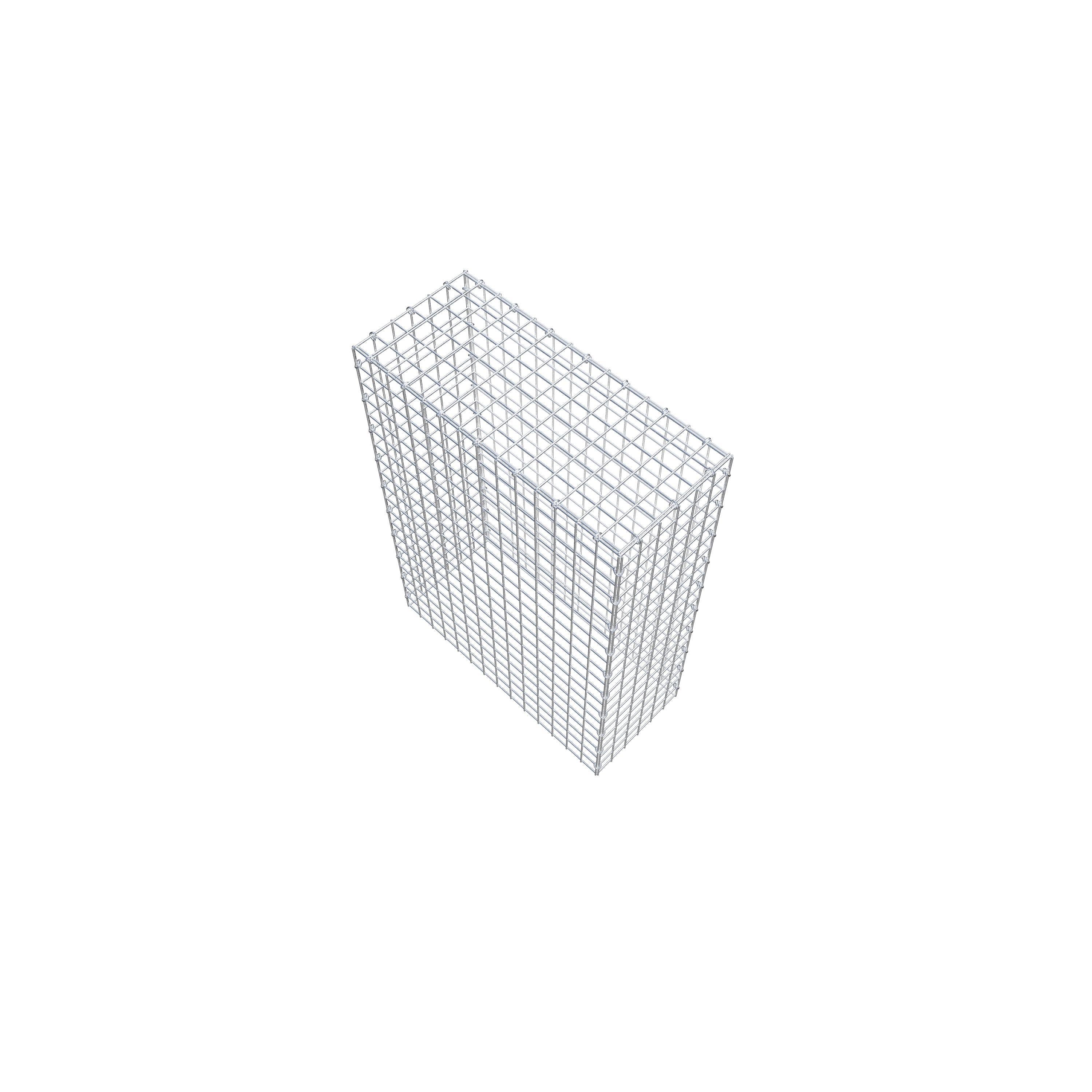 Monterad gabion typ 3 100 cm x 70 cm x 30 cm (L x H x D), maskstorlek 5 cm x 5 cm, C-ring