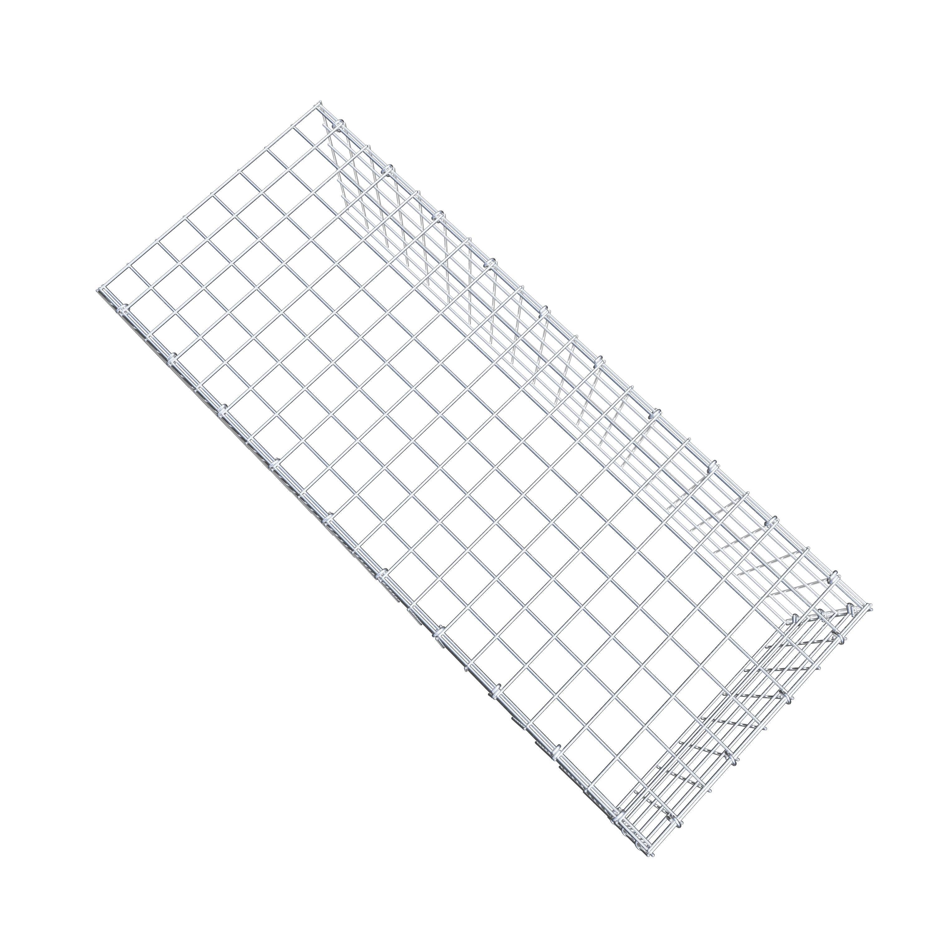 Monterad gabion typ 4 100 cm x 30 cm x 40 cm (L x H x D), maskstorlek 5 cm x 5 cm, C-ring