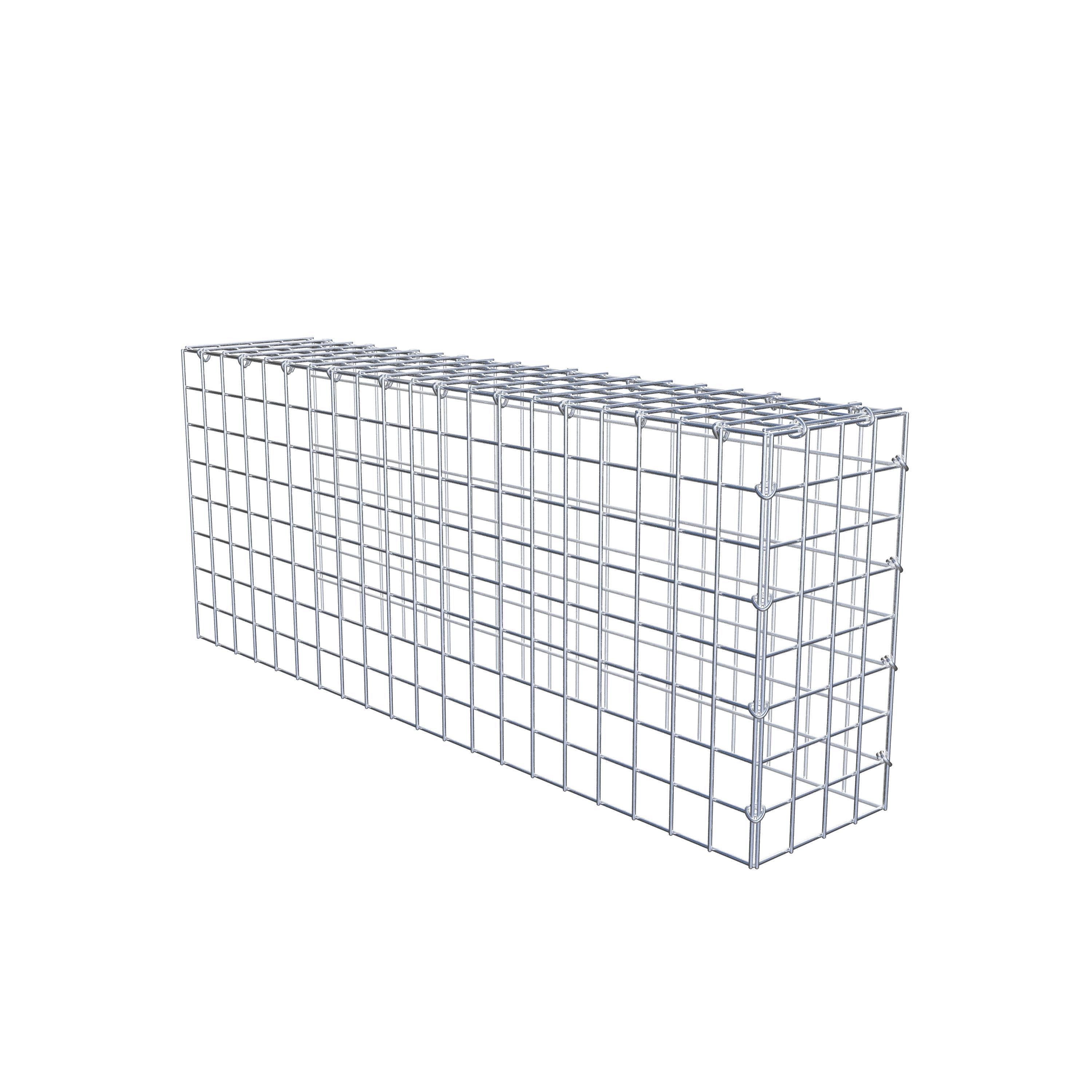 Monterad gabion typ 4 100 cm x 40 cm x 20 cm (L x H x D), maskstorlek 5 cm x 5 cm, C-ring