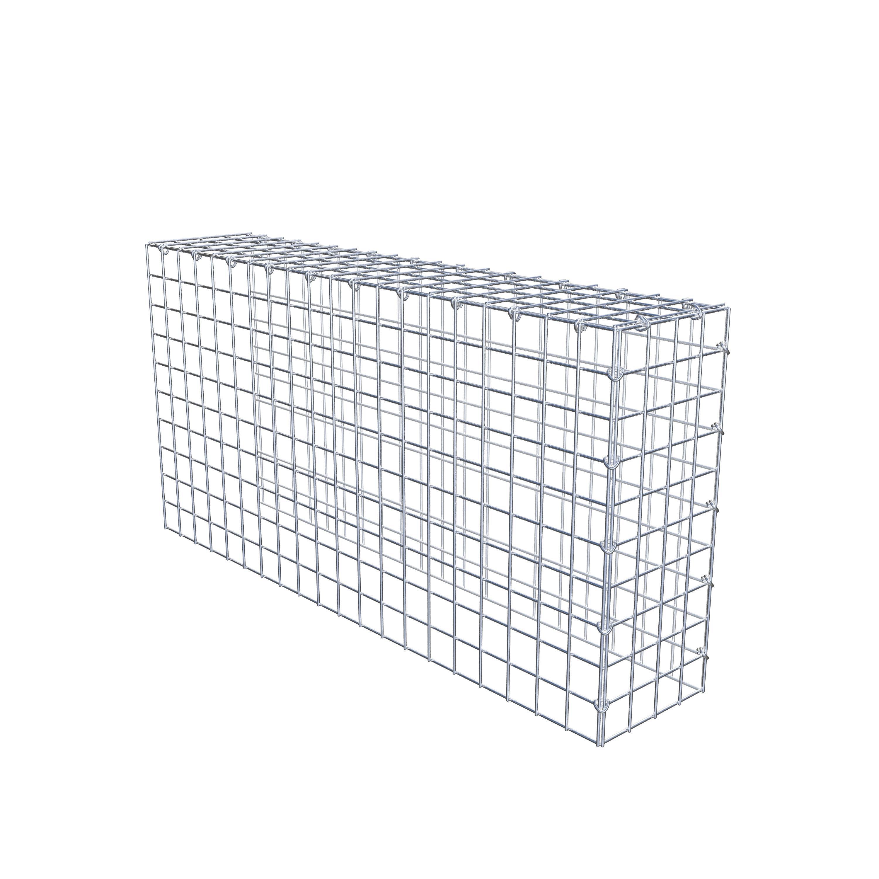 Monterad gabion typ 4 100 cm x 50 cm x 20 cm (L x H x D), maskstorlek 5 cm x 5 cm, C-ring