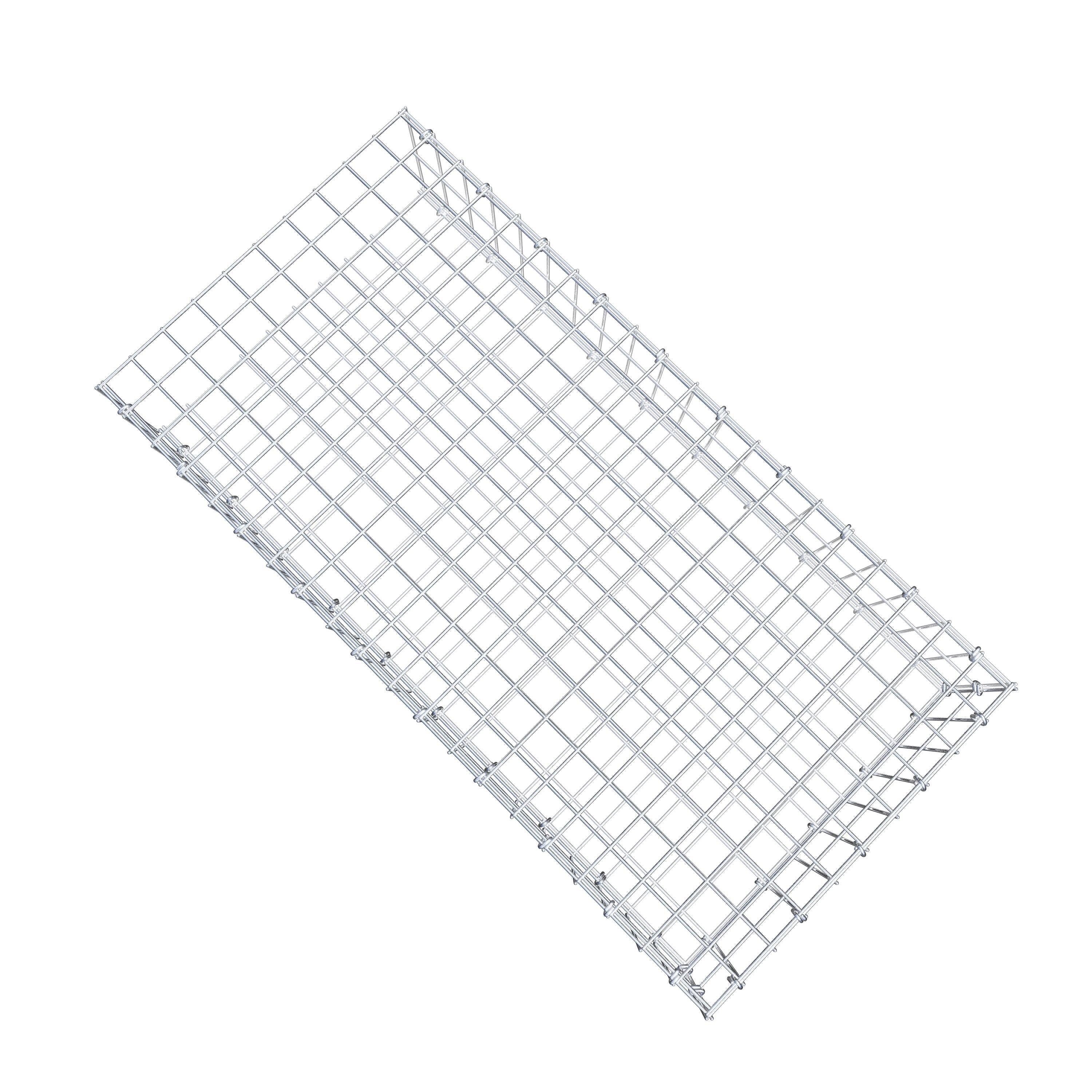 Monterad gabion typ 2 100 cm x 20 cm x 50 cm, maskstorlek 5 cm x 10 cm, C-ring