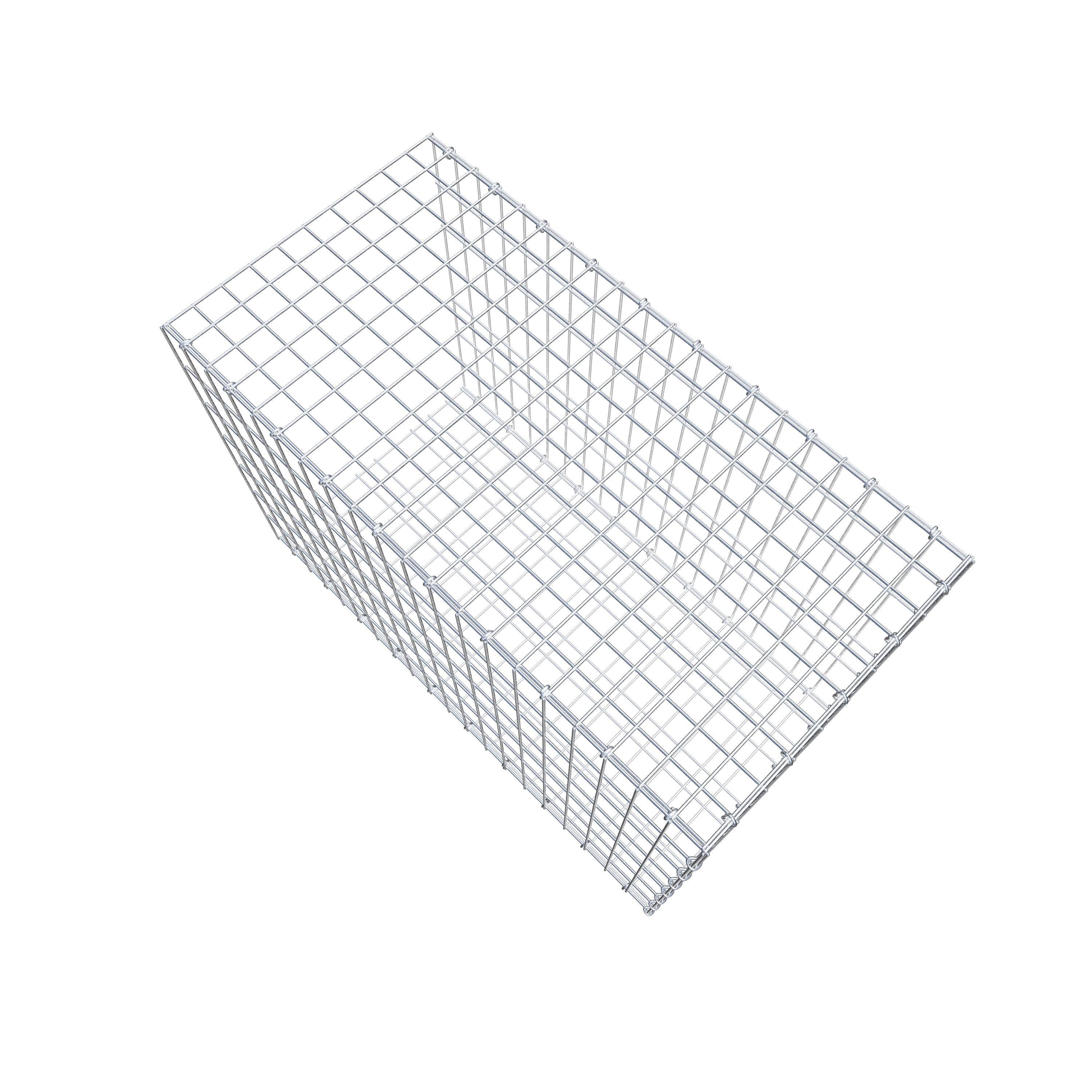 Monterad gabion typ 2 100 cm x 70 cm x 50 cm, maskstorlek 5 cm x 10 cm, C-ring