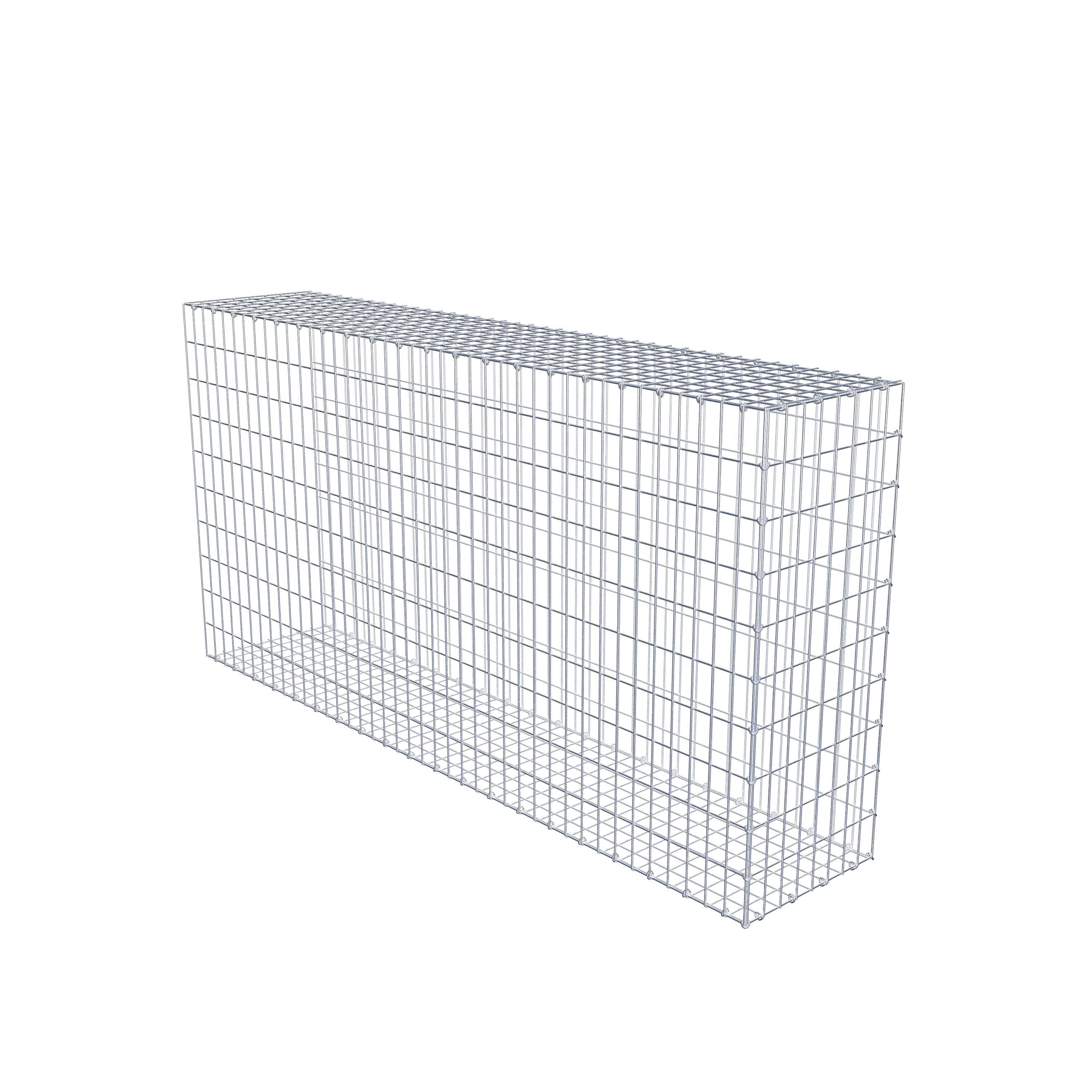 Monterad gabion typ 2 200 cm x 100 cm x 40 cm, maskstorlek 5 cm x 10 cm, C-ring