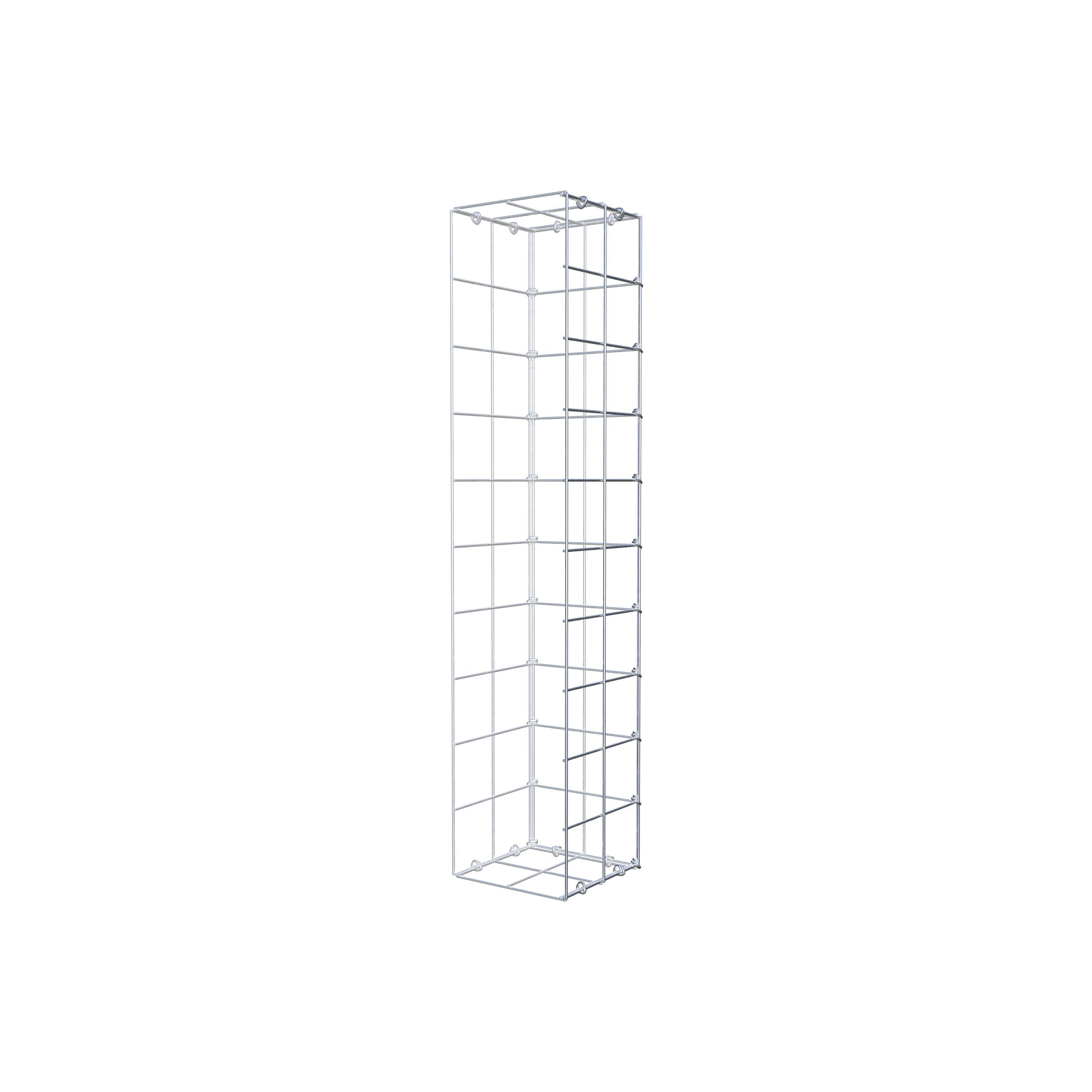 Monterad gabion typ 2 100 cm x 20 cm x 20 cm (L x H x D), maskstorlek 10 cm x 10 cm, C-ring