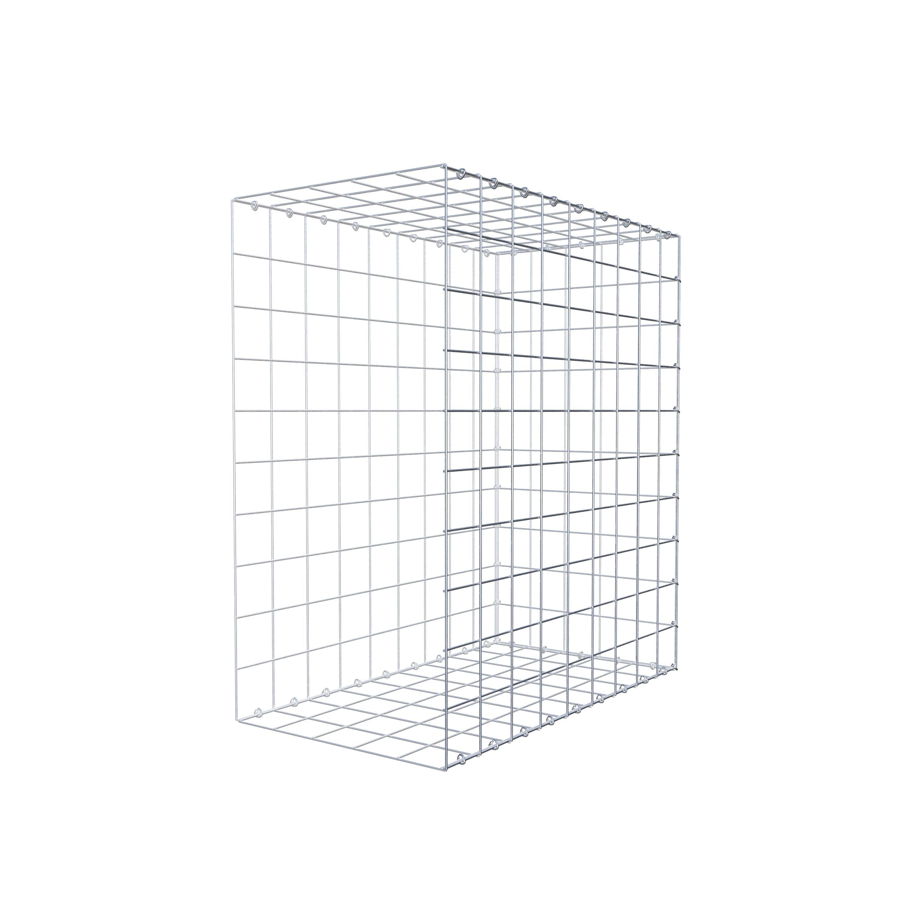 Monterad gabion typ 2 100 cm x 90 cm x 50 cm (L x H x D), maskstorlek 10 cm x 10 cm, C-ring