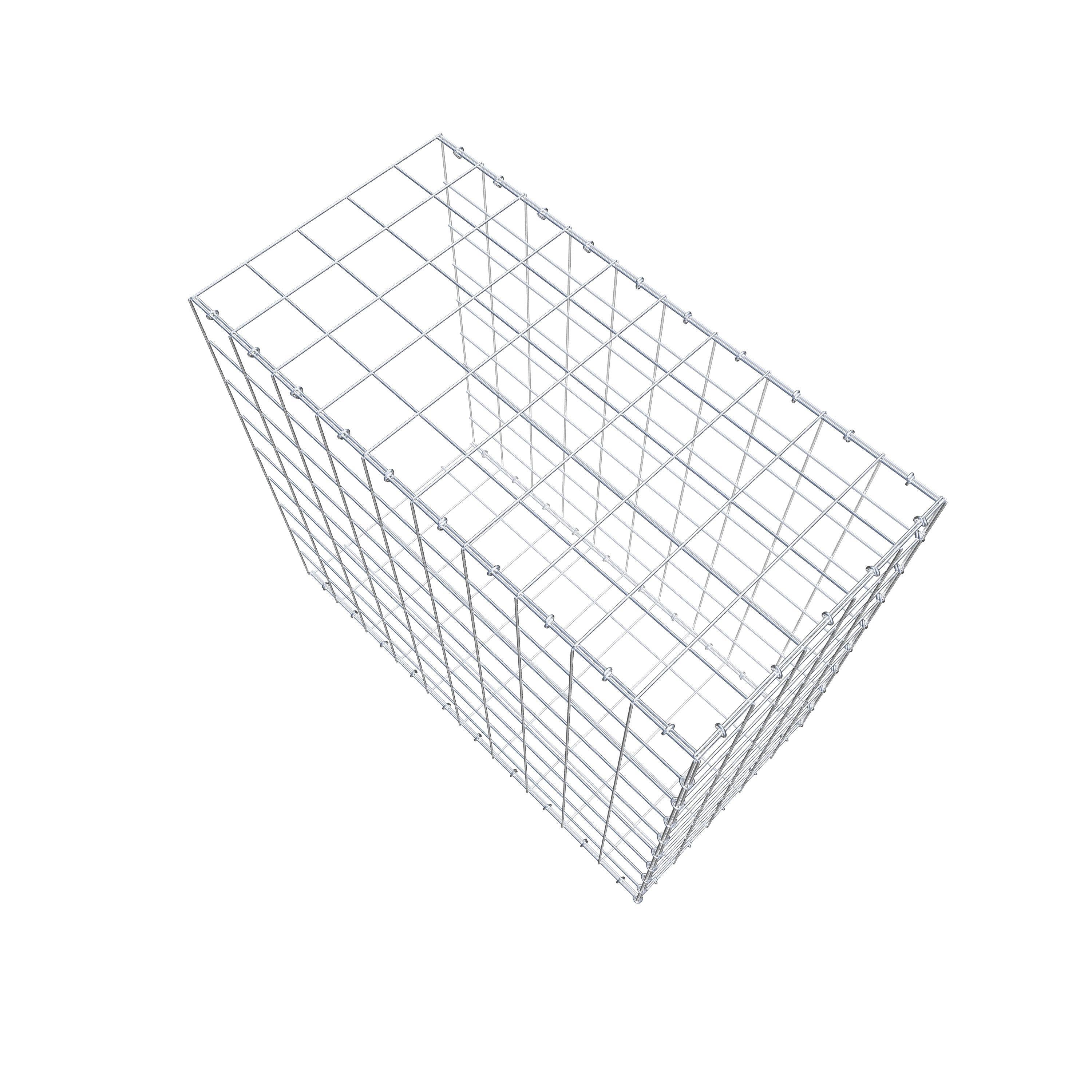 Monterad gabion typ 2 100 cm x 90 cm x 50 cm (L x H x D), maskstorlek 10 cm x 10 cm, C-ring