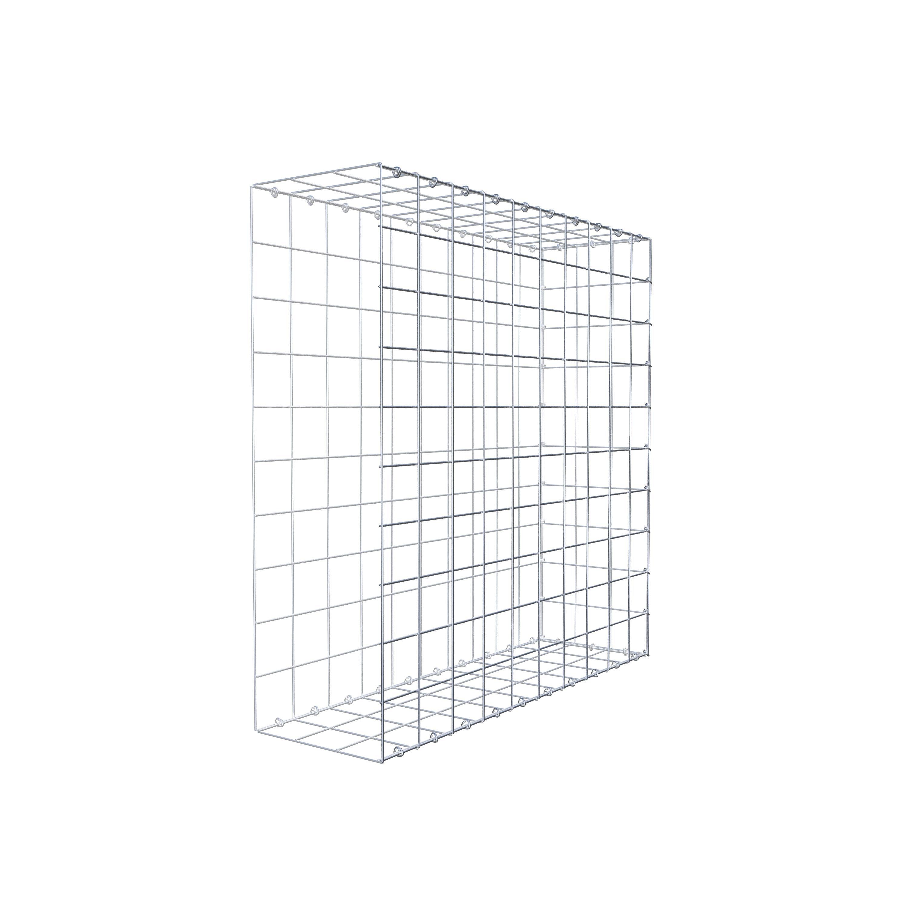 Monterad gabion typ 2 100 cm x 100 cm x 30 cm (L x H x D), maskstorlek 10 cm x 10 cm, C-ring