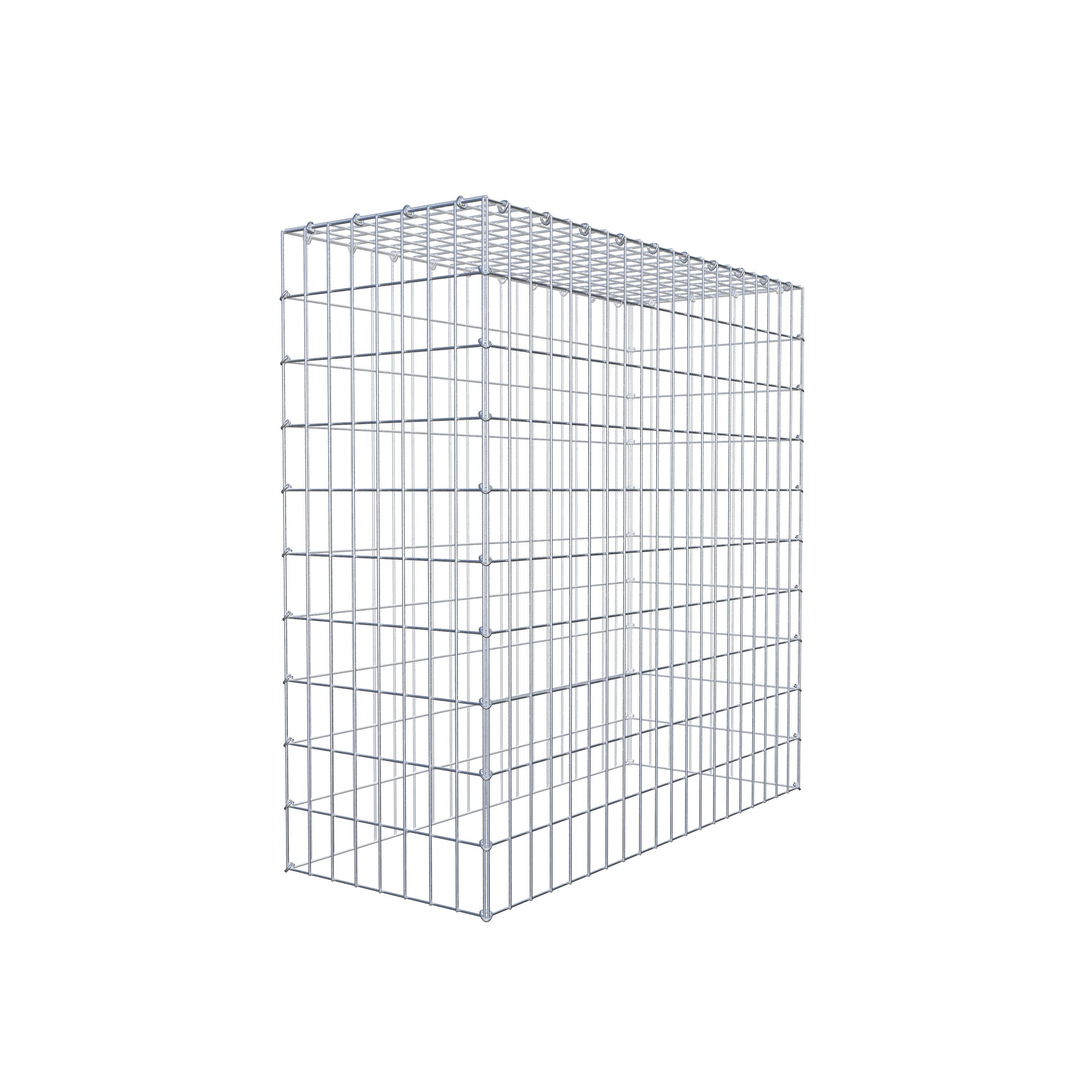 Monterad gabion typ 3 100 cm x 100 cm x 40 cm (L x H x D), maskstorlek 5 cm x 10 cm, C-ring